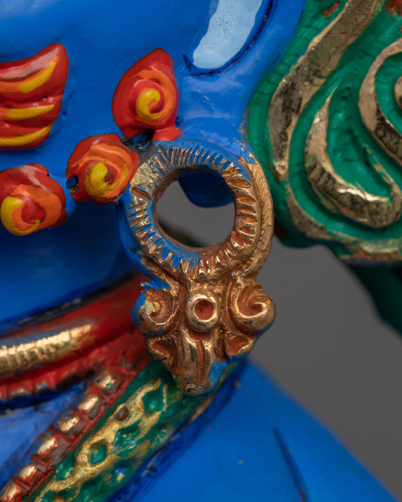 Handmade Figurine of Four-Armed Vajrapani | Protector Deity, and God of Power