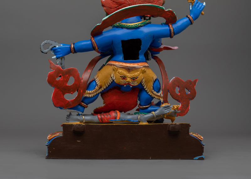 Handmade Figurine of Four-Armed Vajrapani | Protector Deity, and God of Power