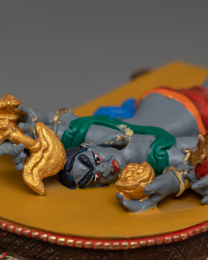 Handmade Figurine of Four-Armed Vajrapani | Protector Deity, and God of Power