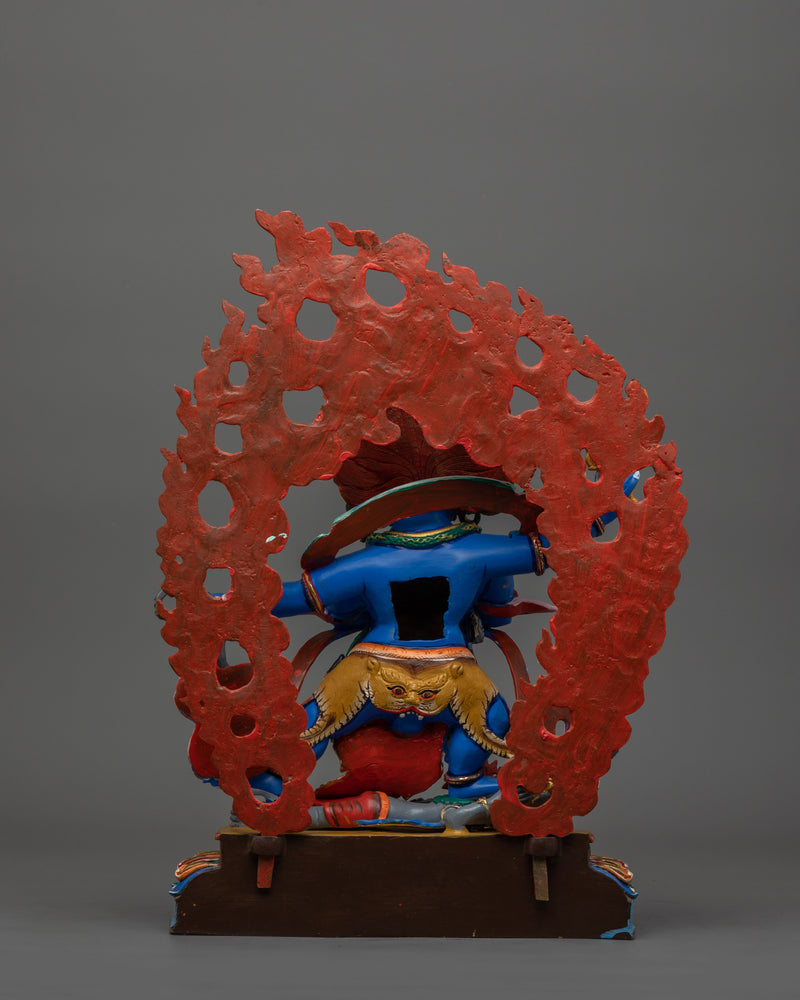 Handmade Figurine of Four-Armed Vajrapani | Protector Deity, and God of Power