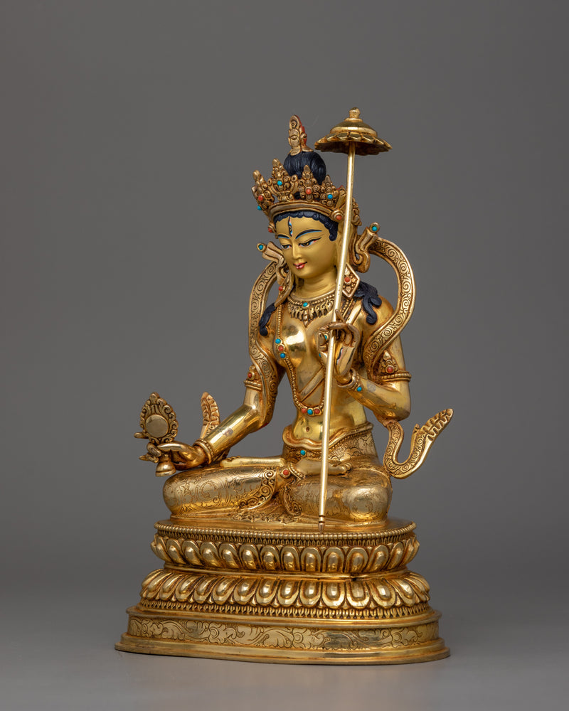 The Guardian of Dharma Dukar Statue | Tibetan Protector of the Dharma and Spiritual Path