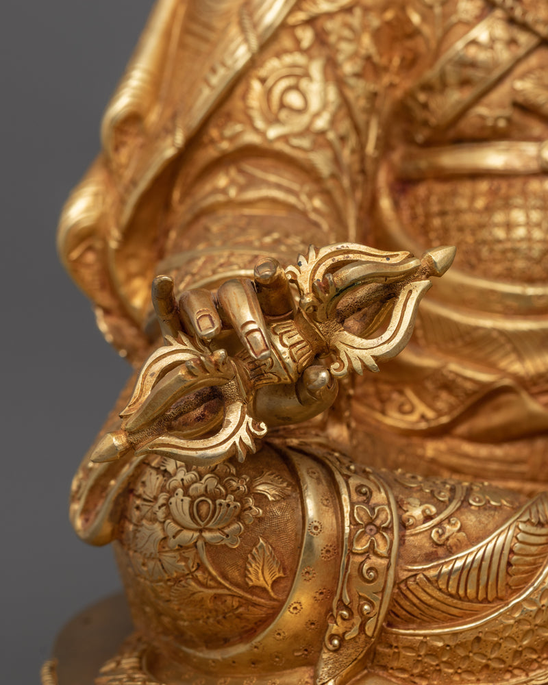 Enlightened Padmasambhava Sculpture | The Lotus-Born Tantric Master