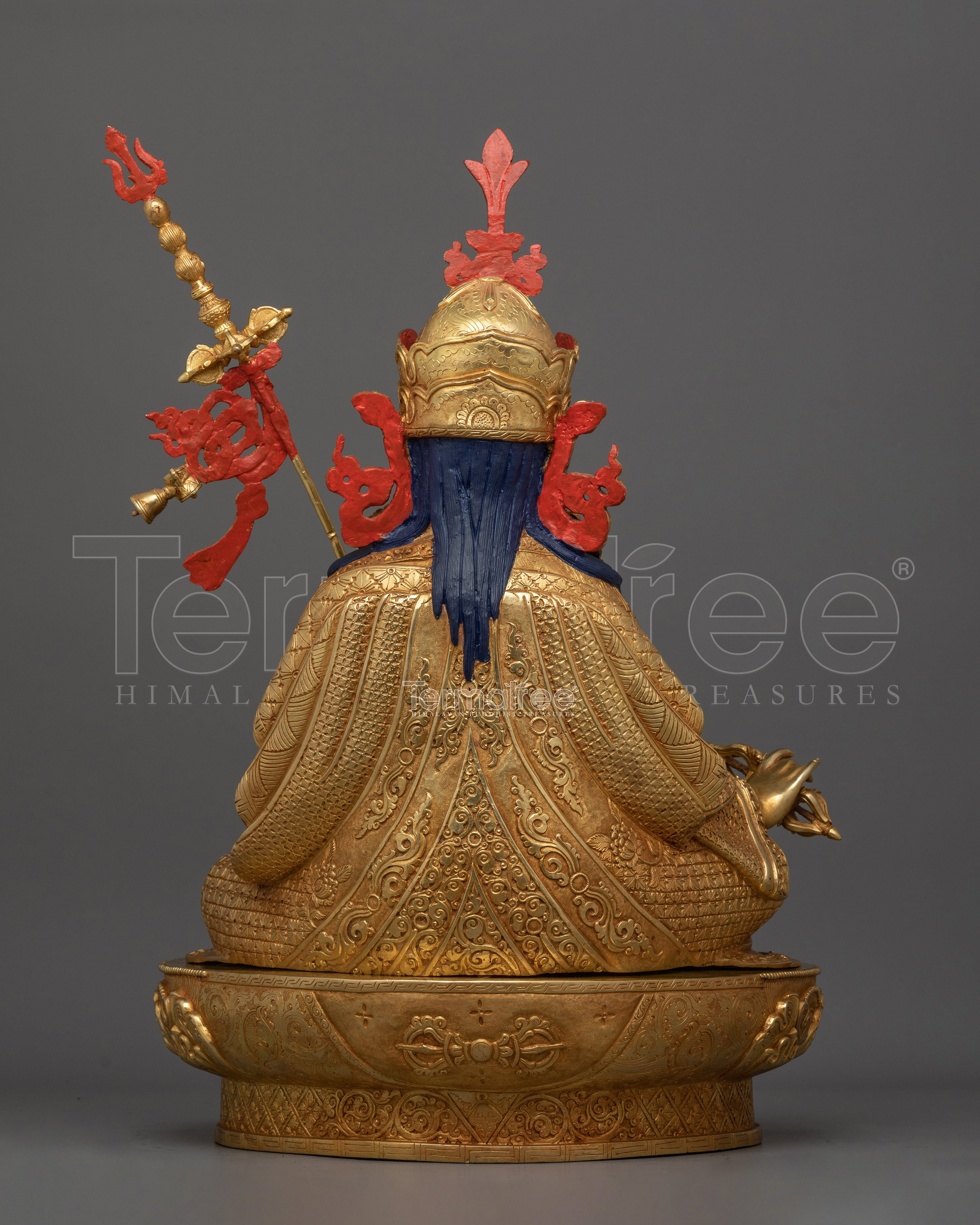 Enlightened Padmasambhava Sculpture | The Lotus-Born Tantric Master