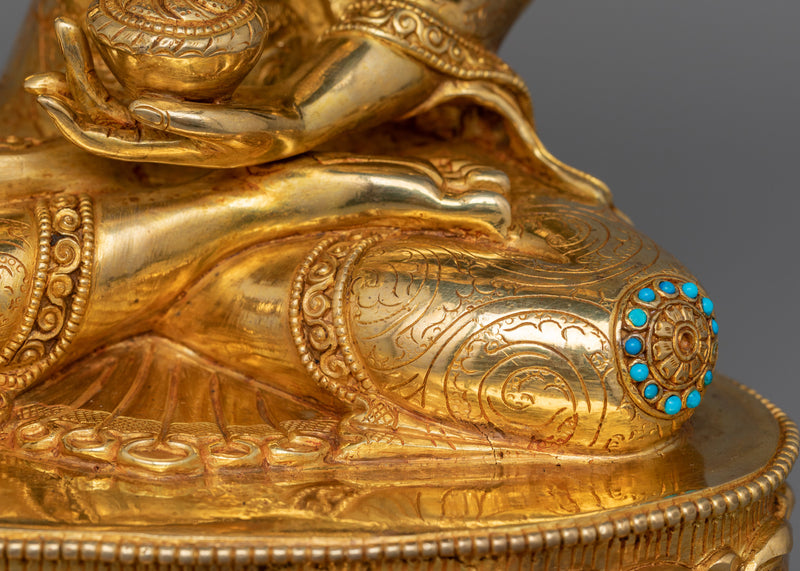Himalayan Siddhartha Gautama with Crown Sculpture | The Buddha of Enlightenment