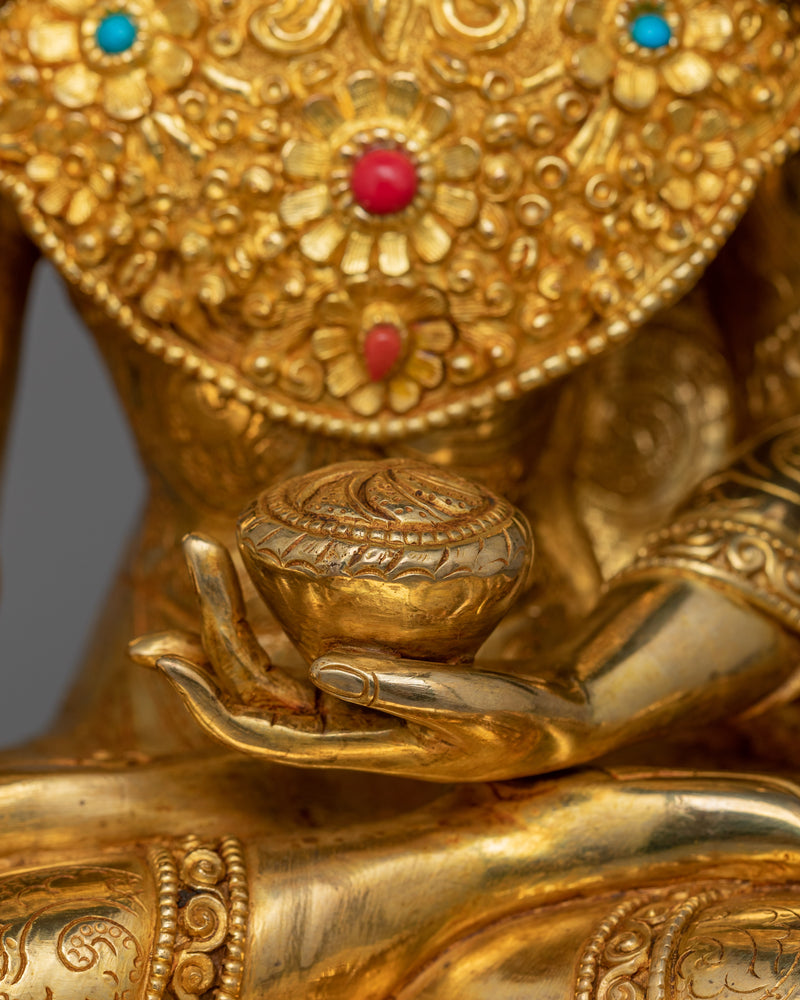 Himalayan Siddhartha Gautama with Crown Sculpture | The Buddha of Enlightenment