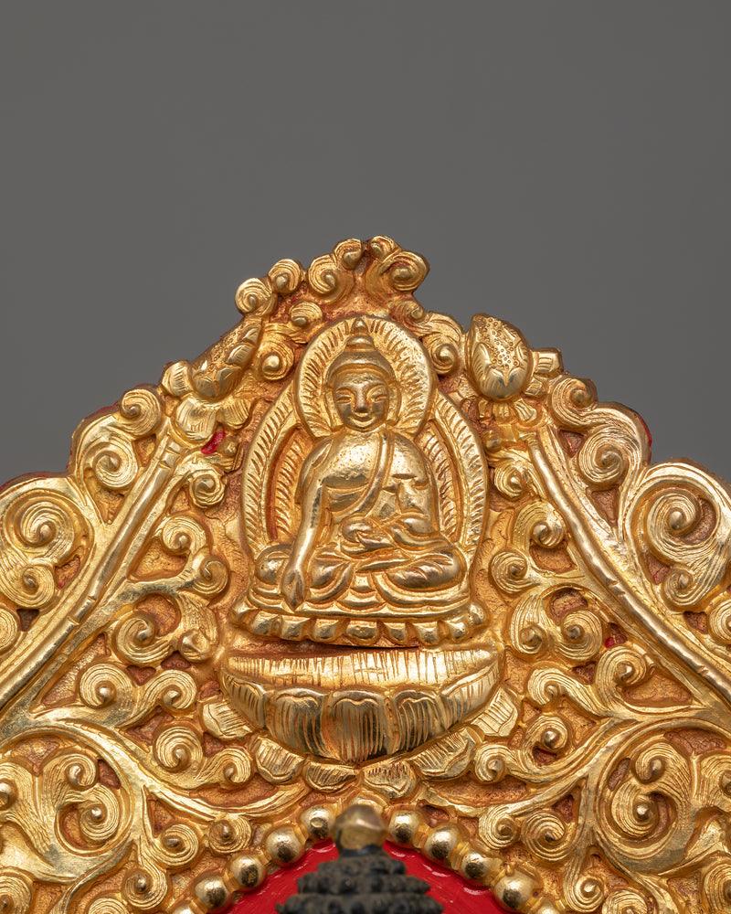 Buddha Amitabha with Beautiful Halo | Embrace Infinite Light and Compassion