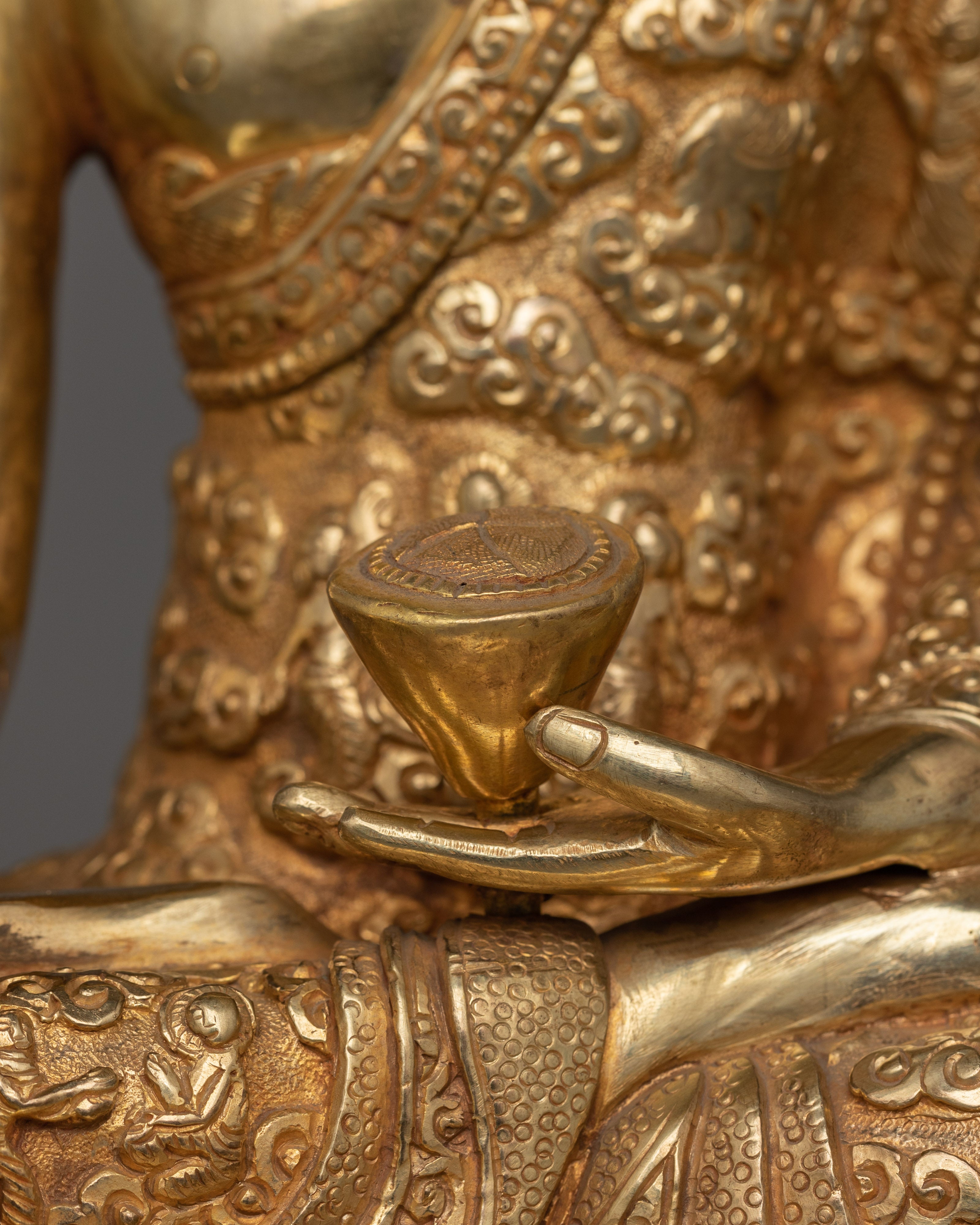 Handmade Figurine of Ratnasambhava | The Bodhisattva of Wealth and Generosity