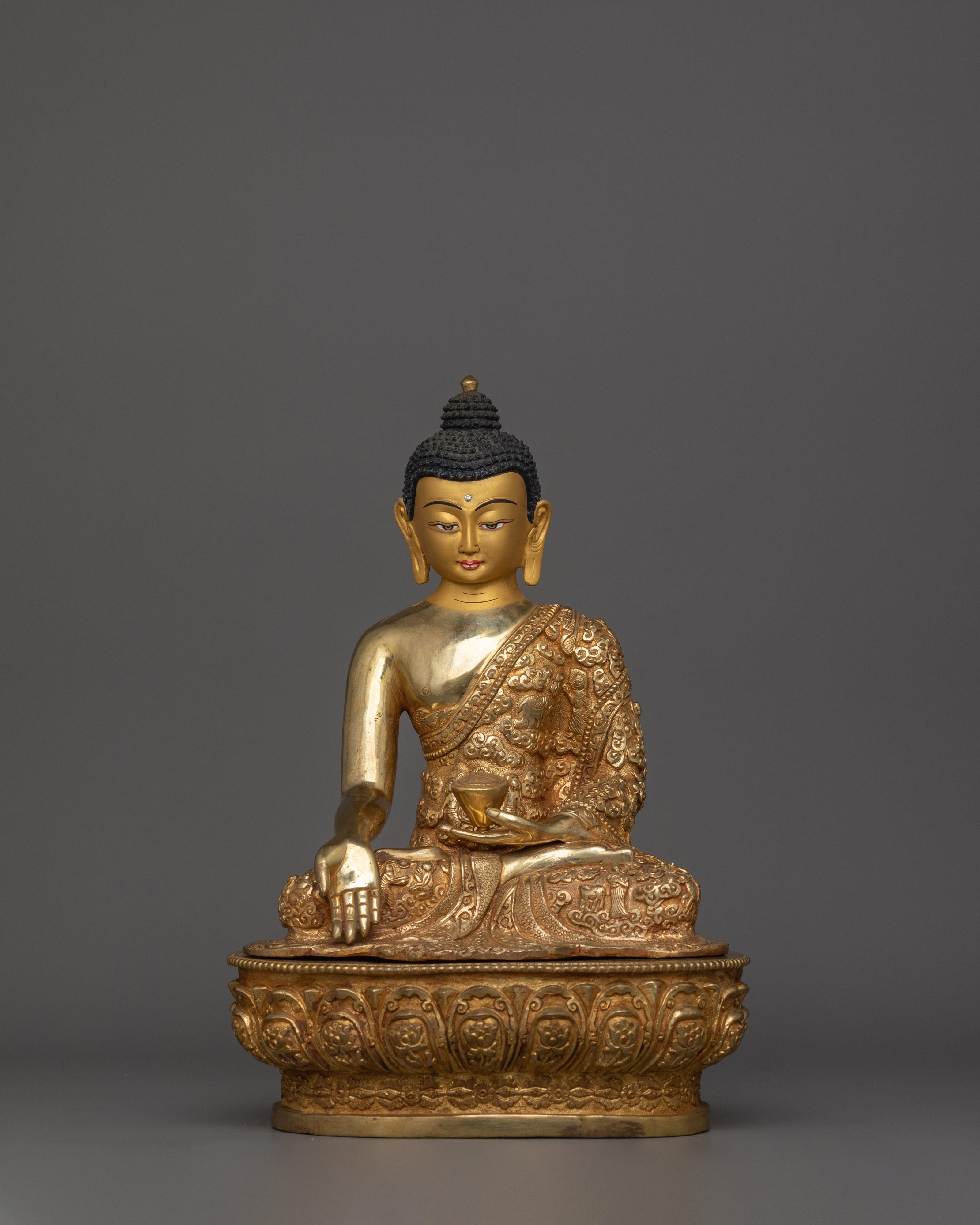 Handmade Figurine of Ratnasambhava | The Bodhisattva of Wealth and Generosity