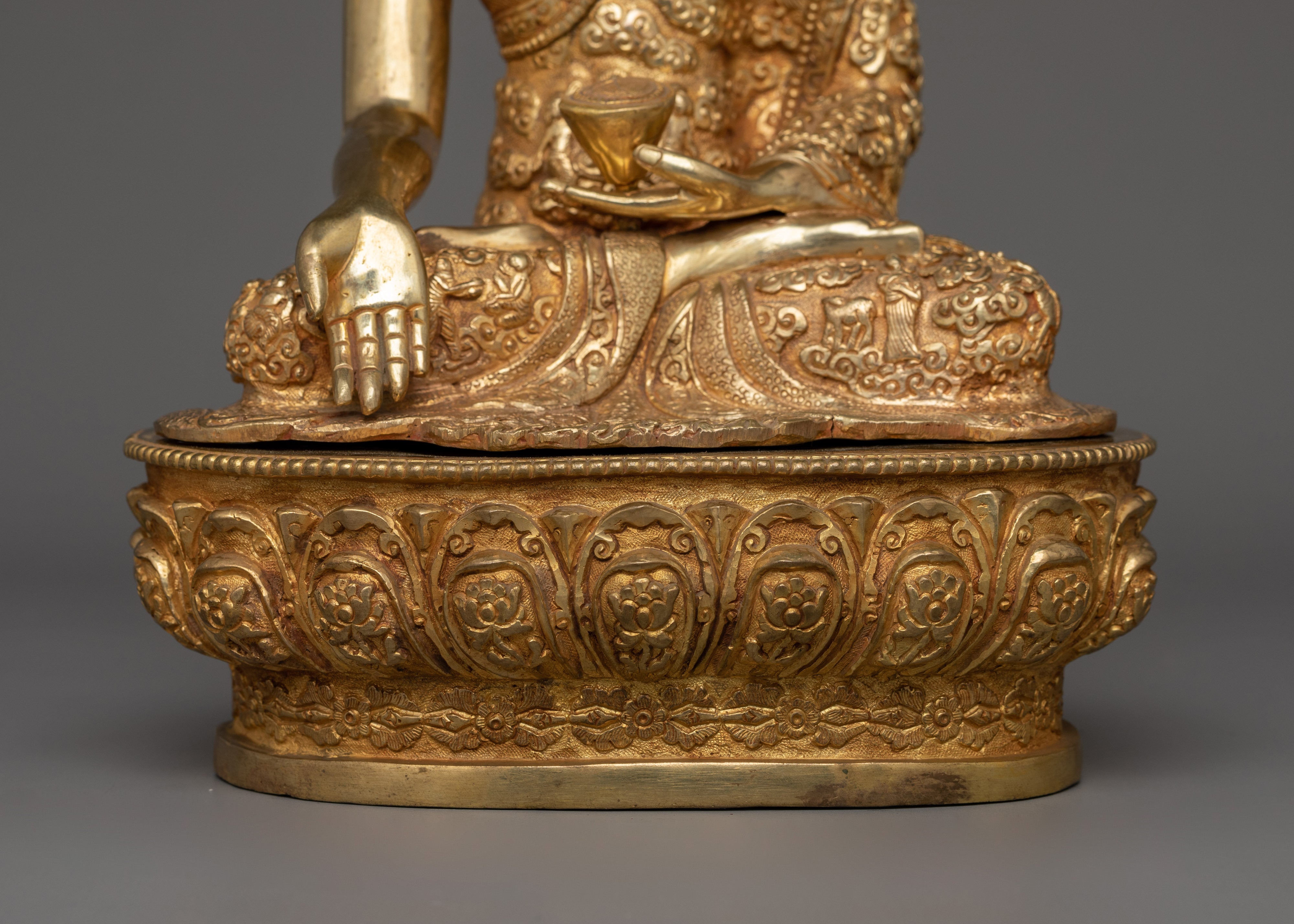 Handmade Figurine of Ratnasambhava | The Bodhisattva of Wealth and Generosity