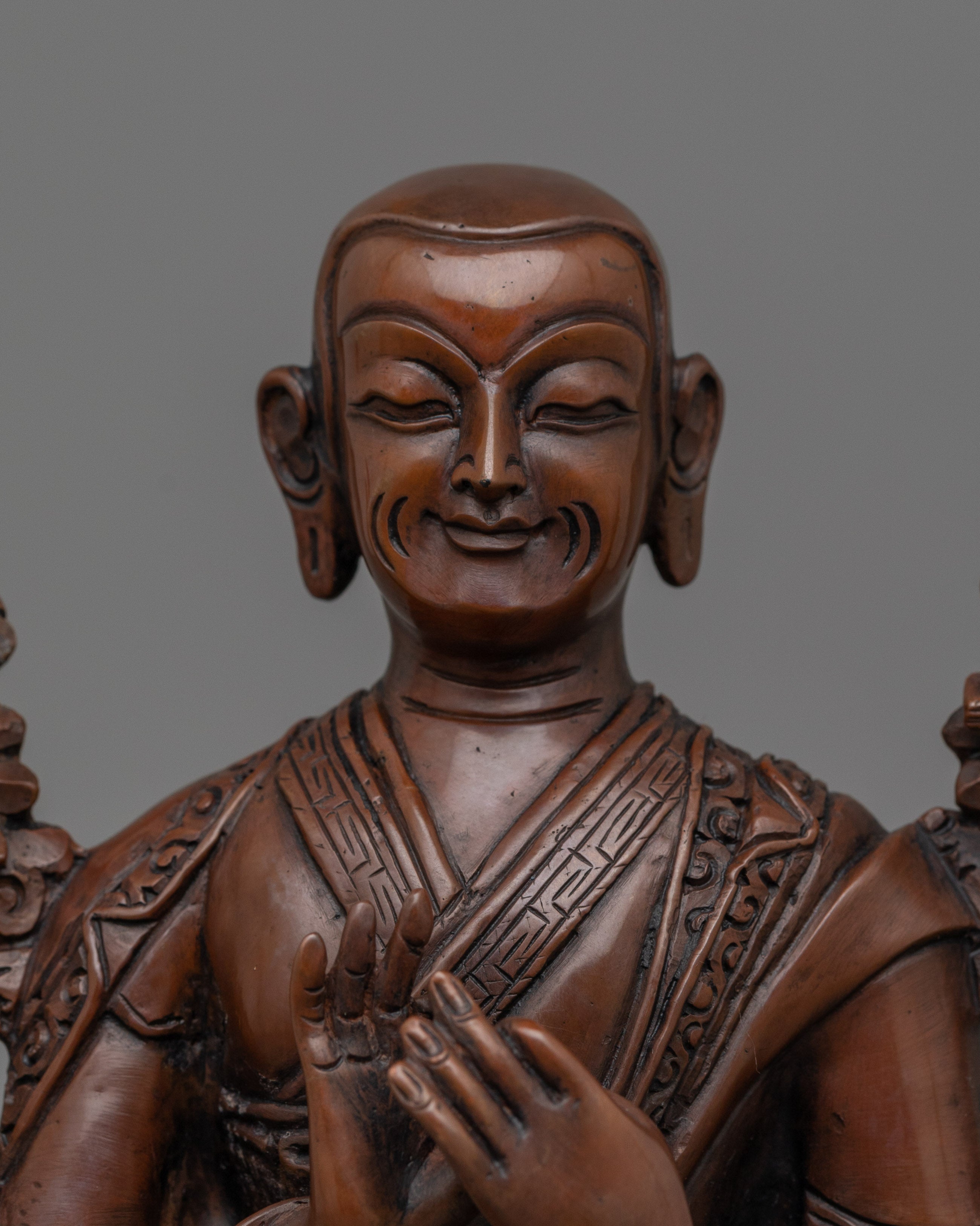 Buddhist Master Tsong Khapa Set Statue | The Wisdom Teacher of Tibetan Buddhism