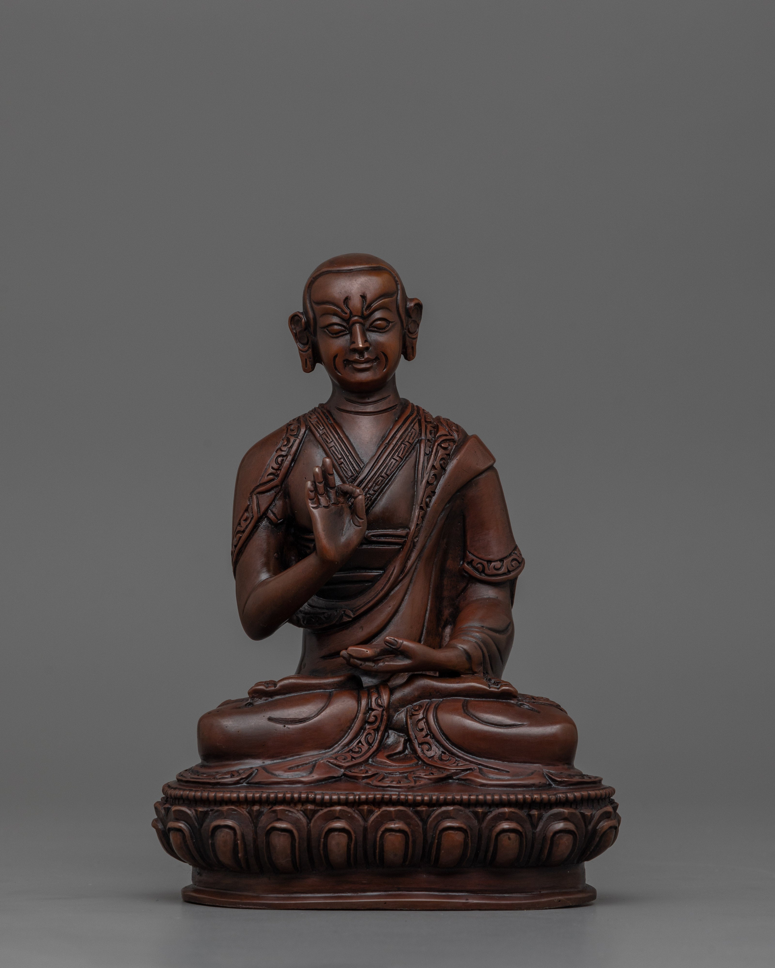 Buddhist Master Tsong Khapa Set Statue | The Wisdom Teacher of Tibetan Buddhism