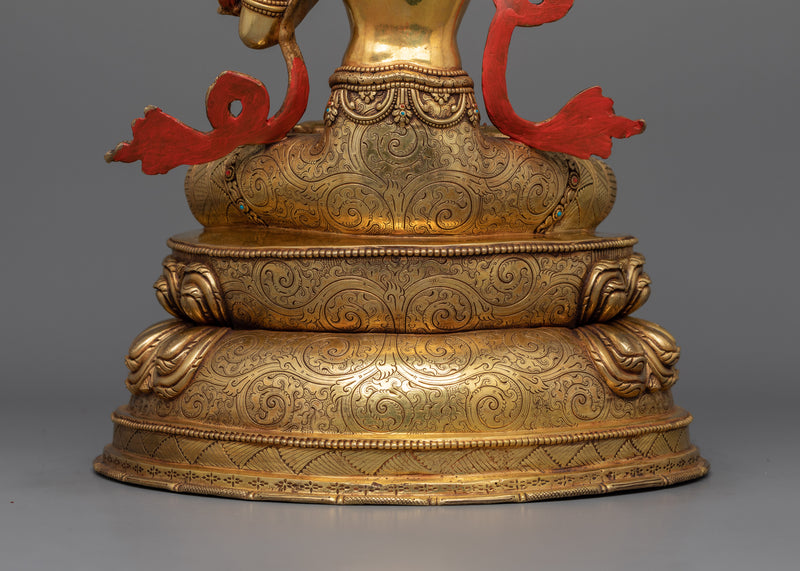 Tibetan Deity Manjughosa Sculpture | God of Wisdom, Knowledge and Enlightenment