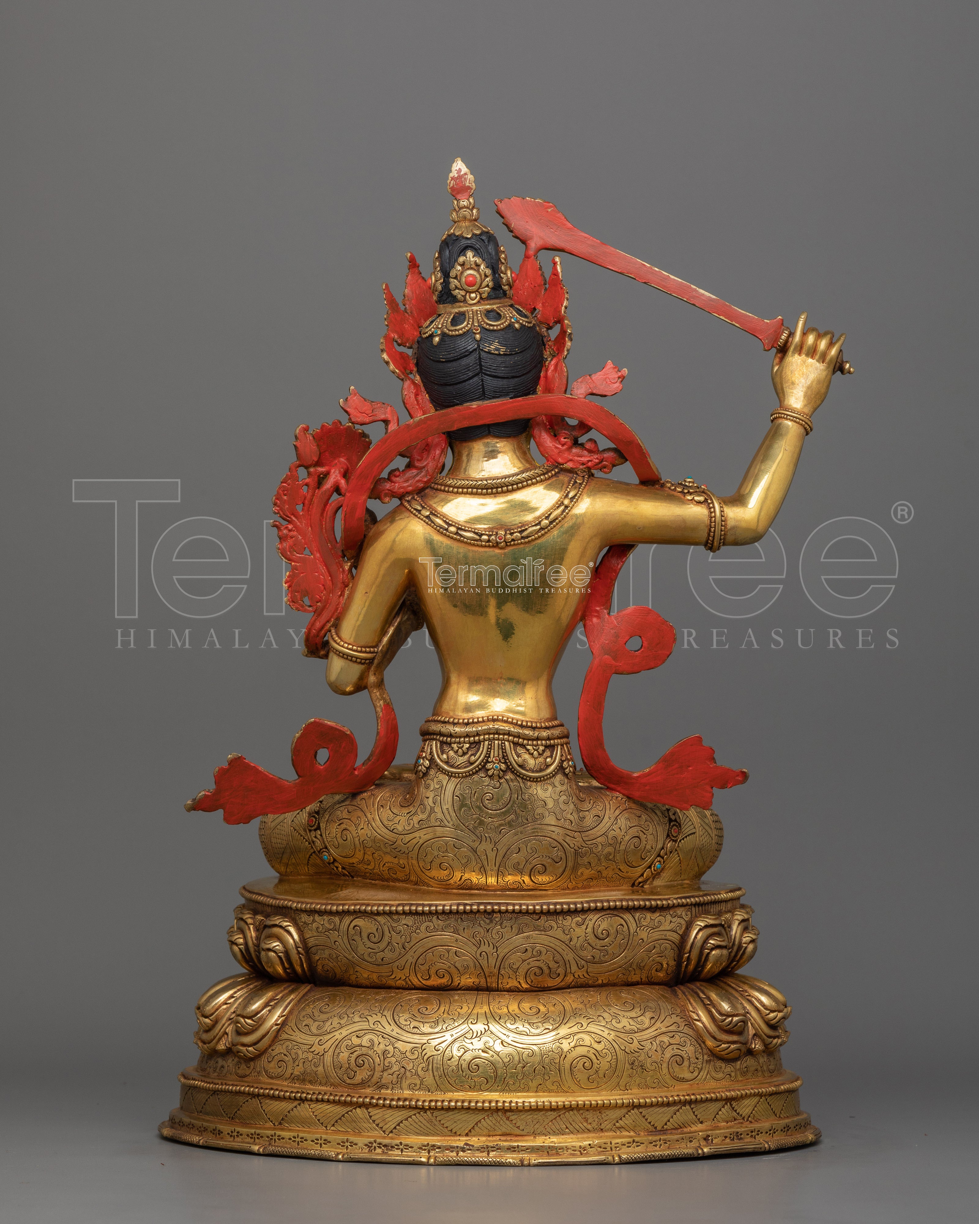 Tibetan Deity Manjughosa Sculpture | God of Wisdom, Knowledge and Enlightenment