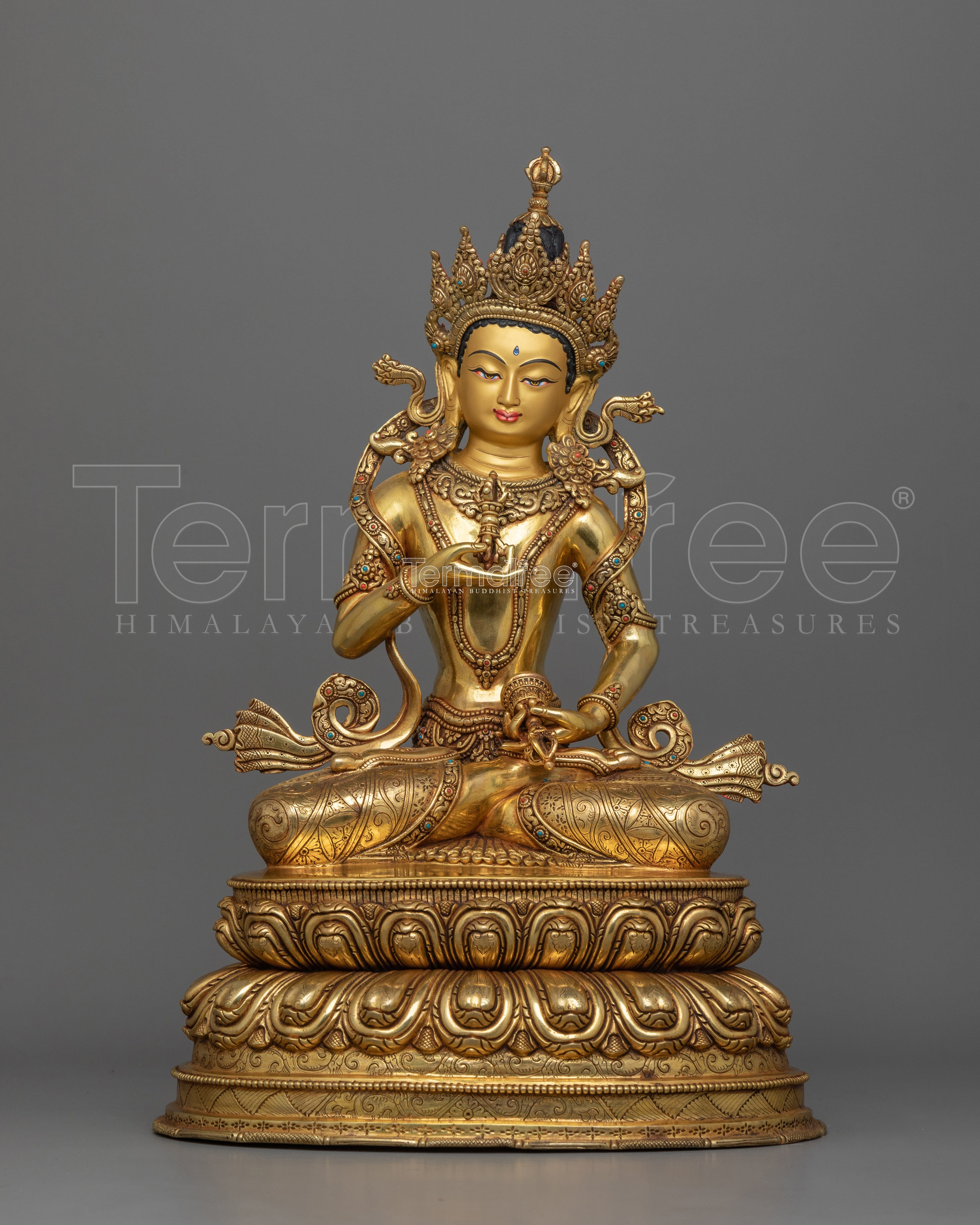 Himalayan Sculpture of Dorje Sempa | Tibetan Protector Deity
