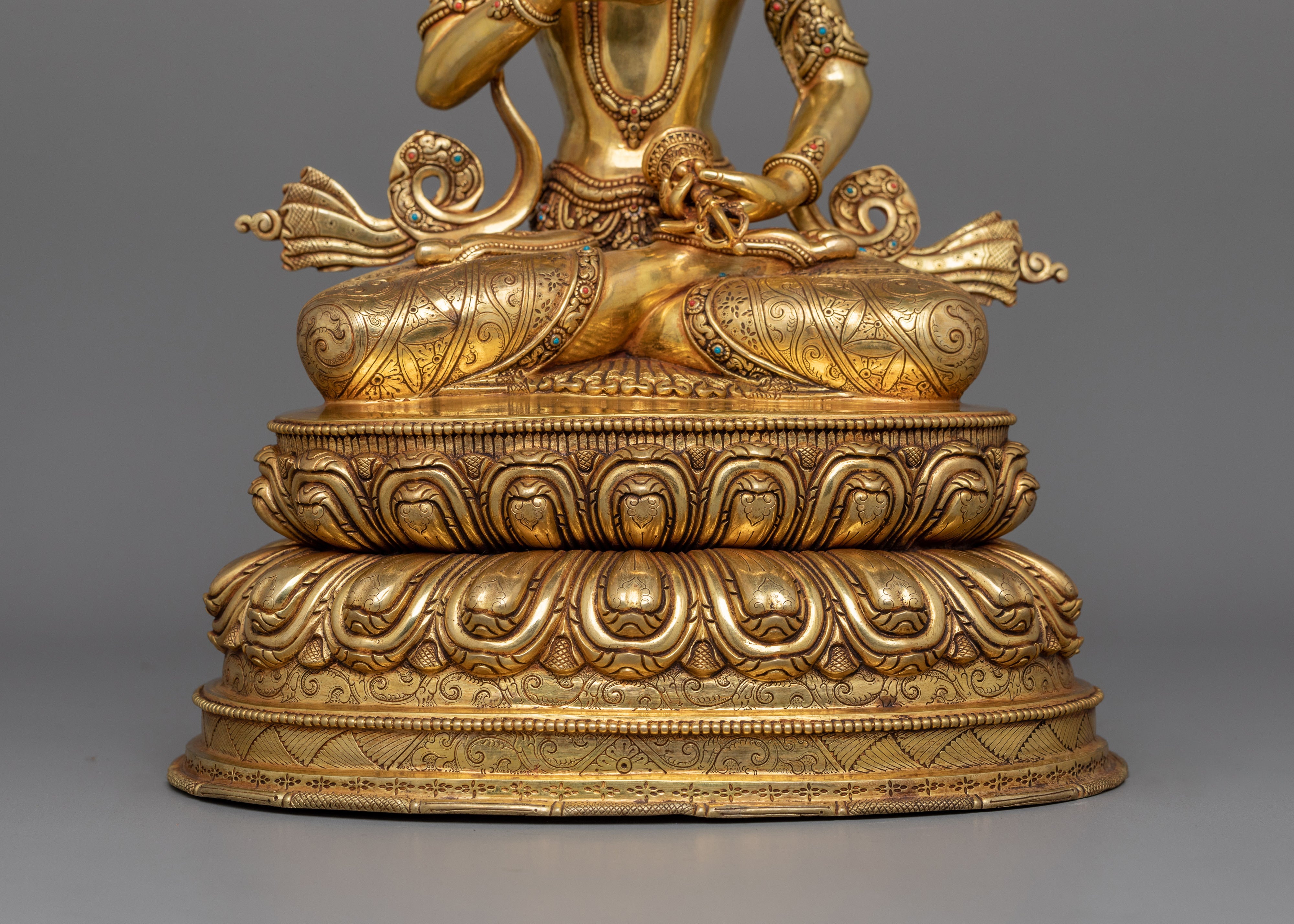 Himalayan Sculpture of Dorje Sempa | Tibetan Protector Deity