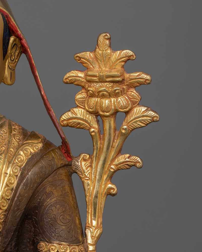 Handcrafted Statue of Spiritual Masters Tsongkhapa Set | Traditional Himalayan Art