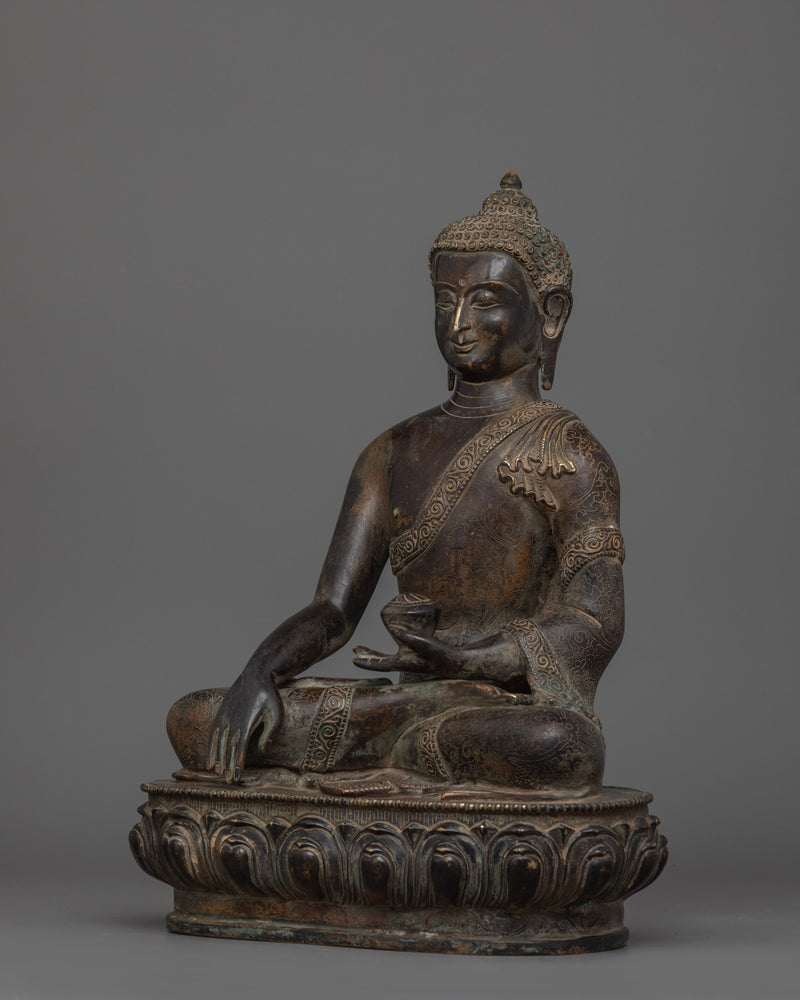 Handmade Sculpture of Enlightened Buddha Shakyamuni | Symbol of Serenity