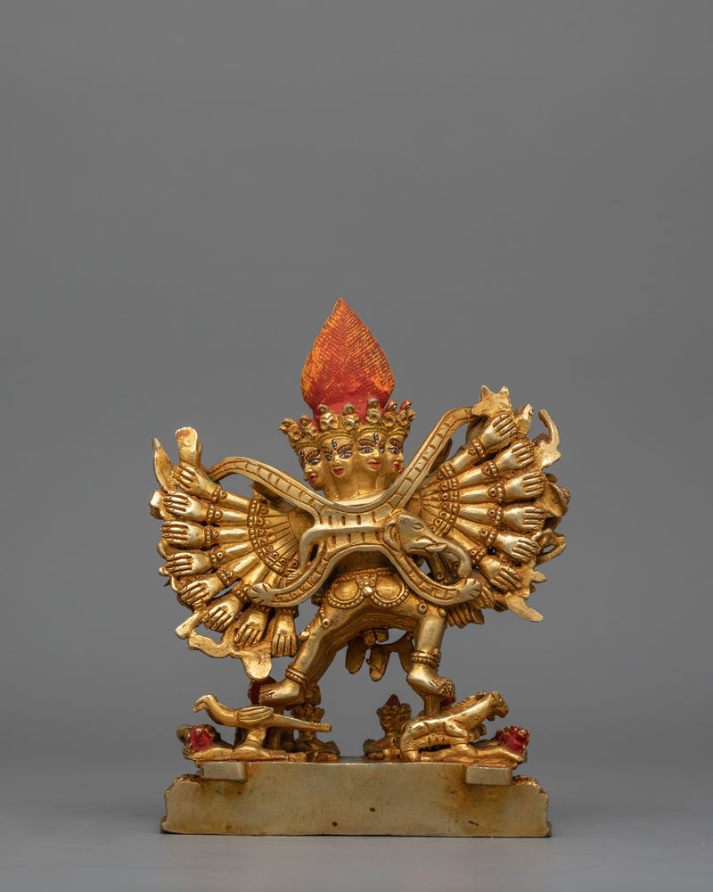 Handmade Statue of Vajrabhairava | Tibetan Protector Deity for Meditation and Altar
