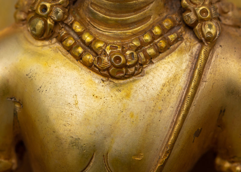 Handmade Standing Bodhisattva Padmapani | The Enlightened Protector