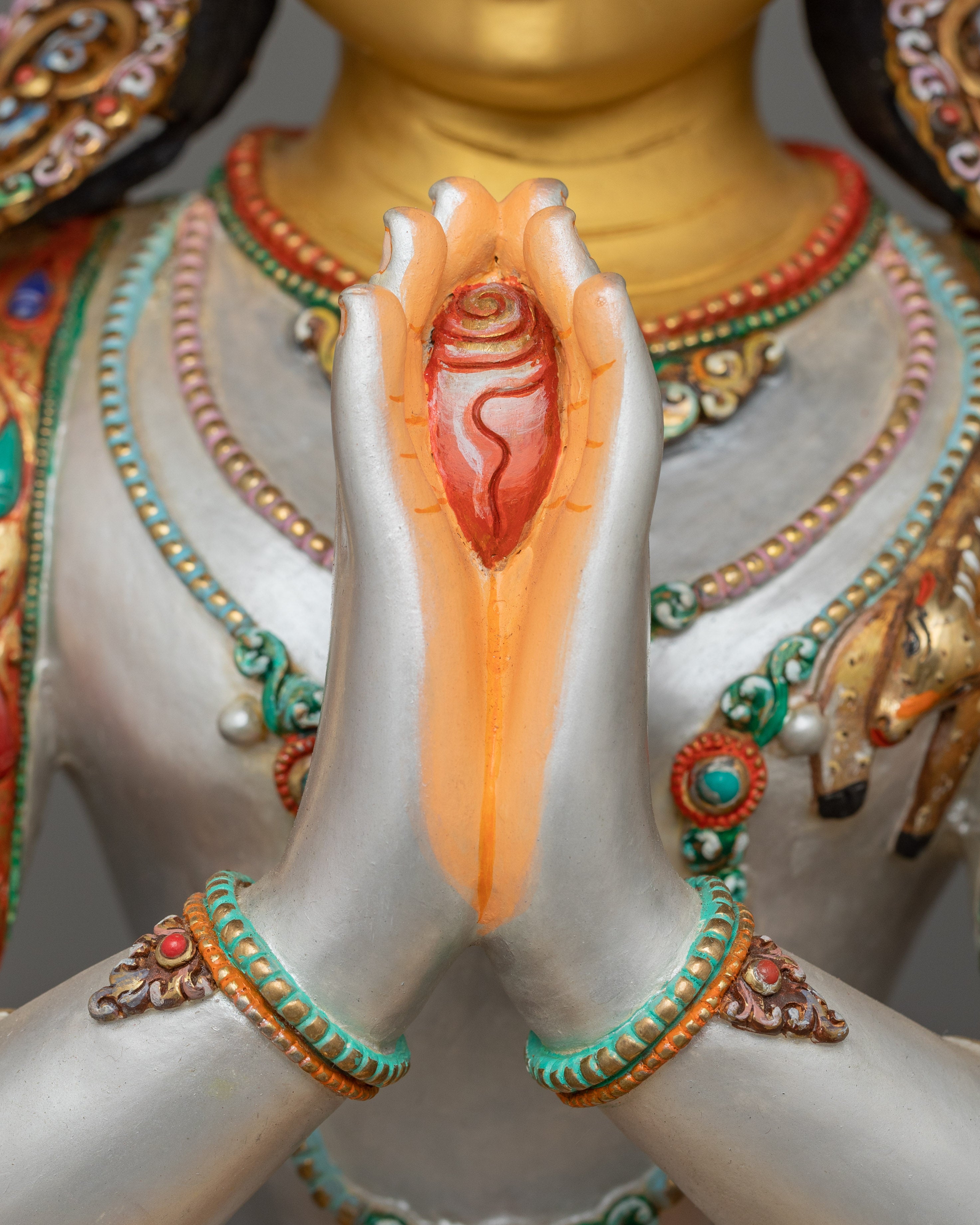 Handcrafted Figurine of Chenresig  | Tibetan Buddhist Altar Decor