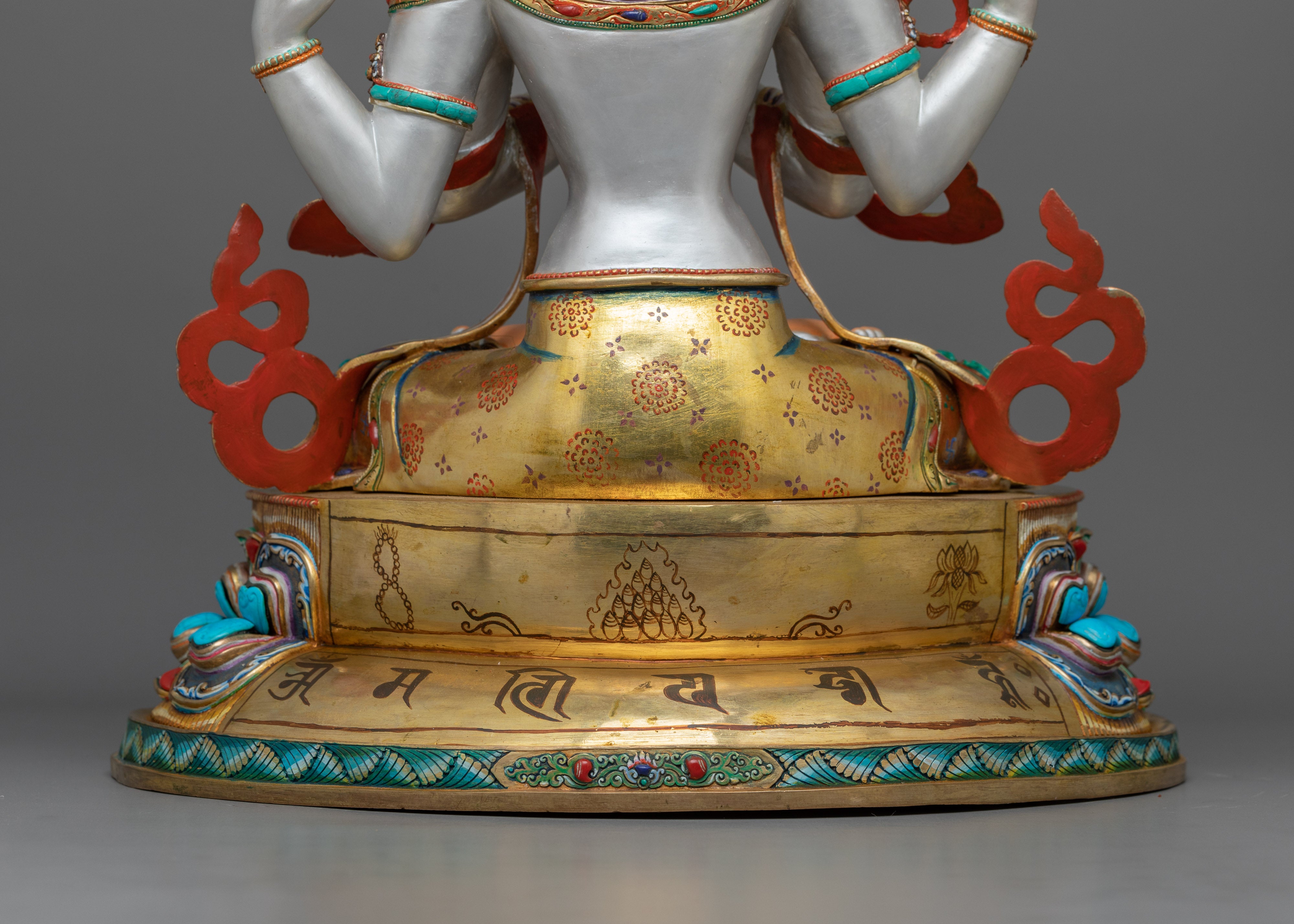 Handcrafted Figurine of Chenresig  | Tibetan Buddhist Altar Decor