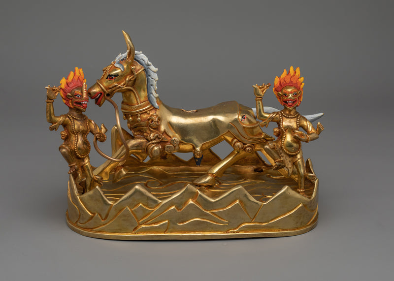 Tibetan Guardian Deity Palden Lhamo | Wrathful Protector Deity