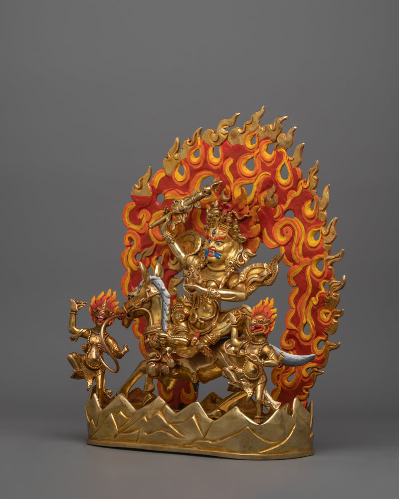 Tibetan Guardian Deity Palden Lhamo | Wrathful Protector Deity