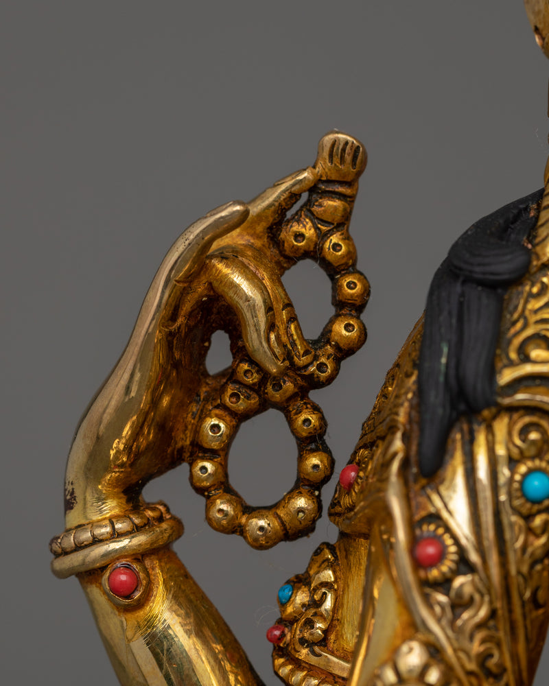 Infinite Compassion Deity Chenrezig Sculpture | Traditional Nepalese Artwork