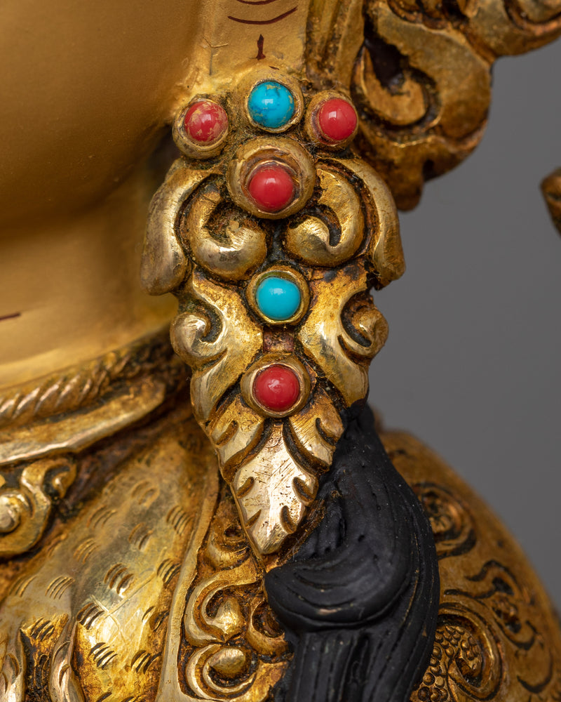 Infinite Compassion Deity Chenrezig Sculpture | Traditional Nepalese Artwork