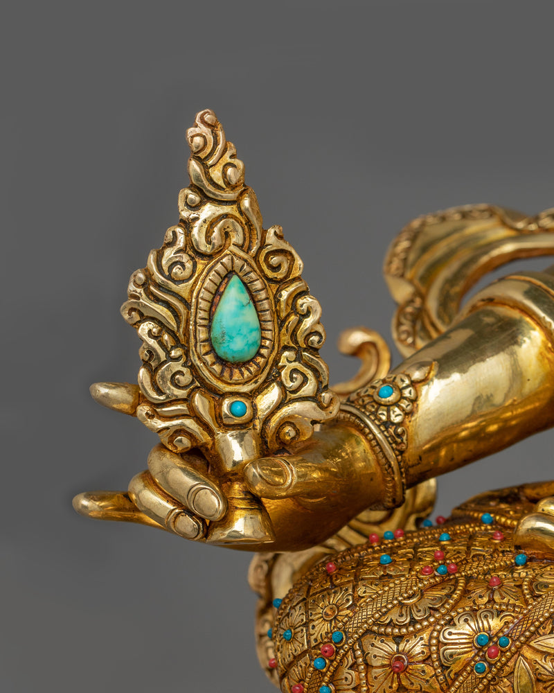 Three eyes beautiful Deity dukar Statue |  Protection and Liberation