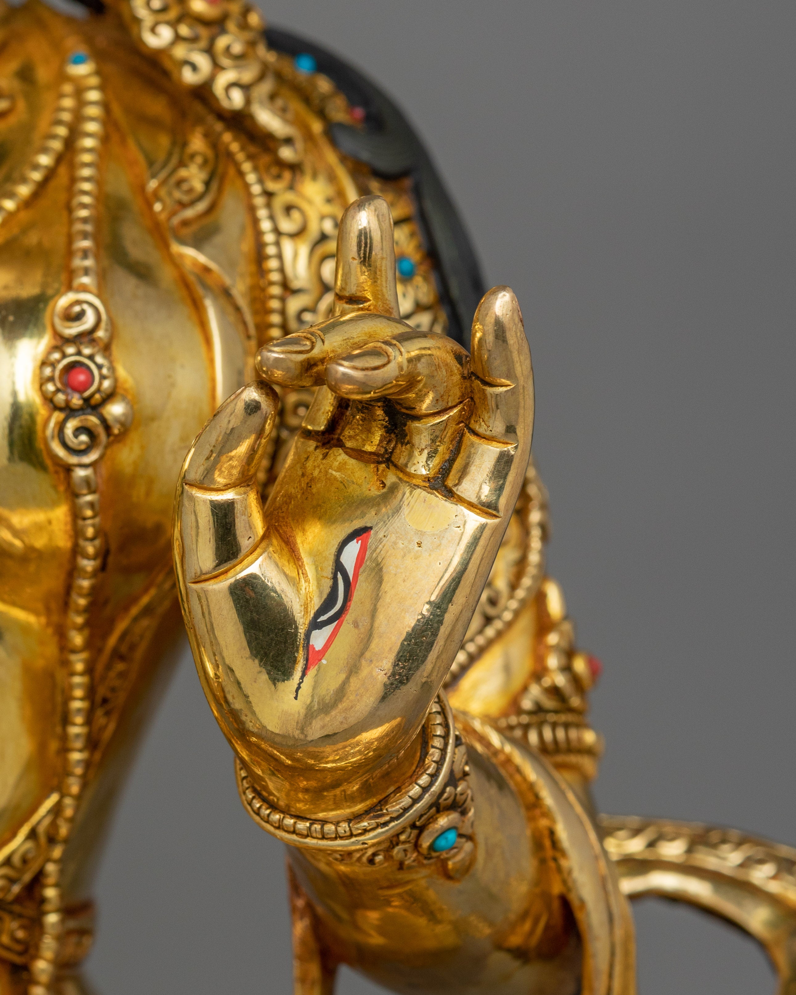 Three eyes beautiful Deity dukar Statue |  Protection and Liberation