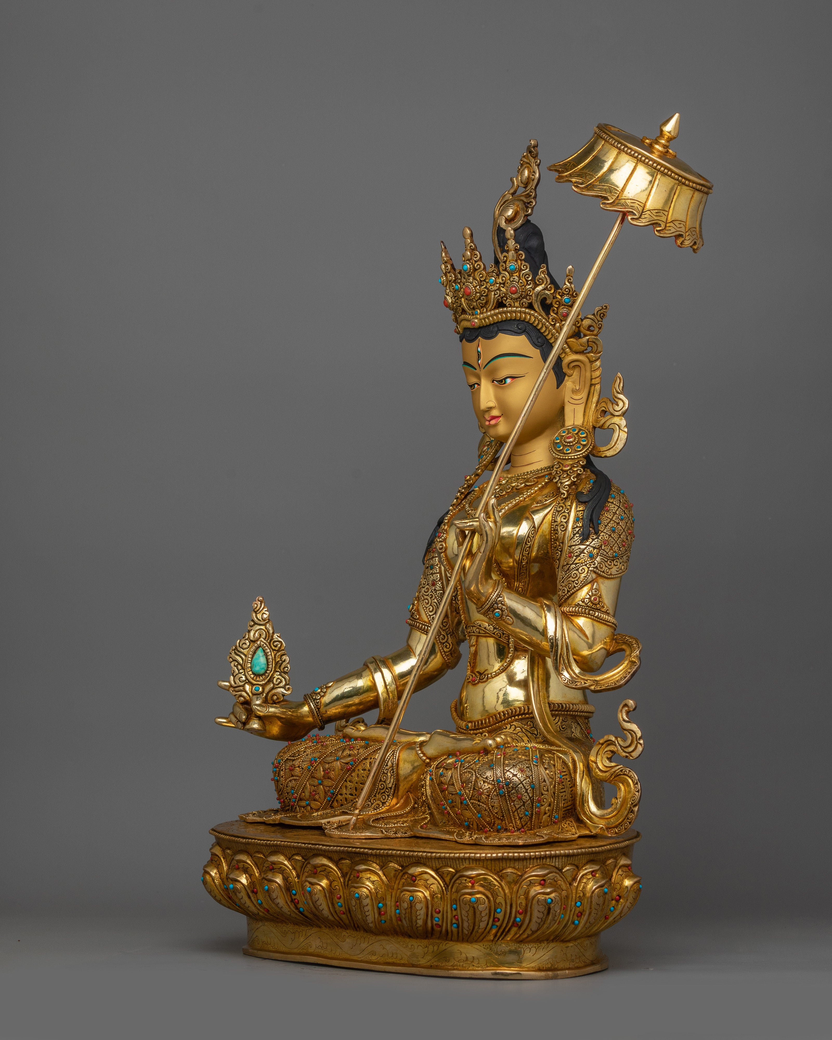 Three eyes beautiful Deity dukar Statue |  Protection and Liberation