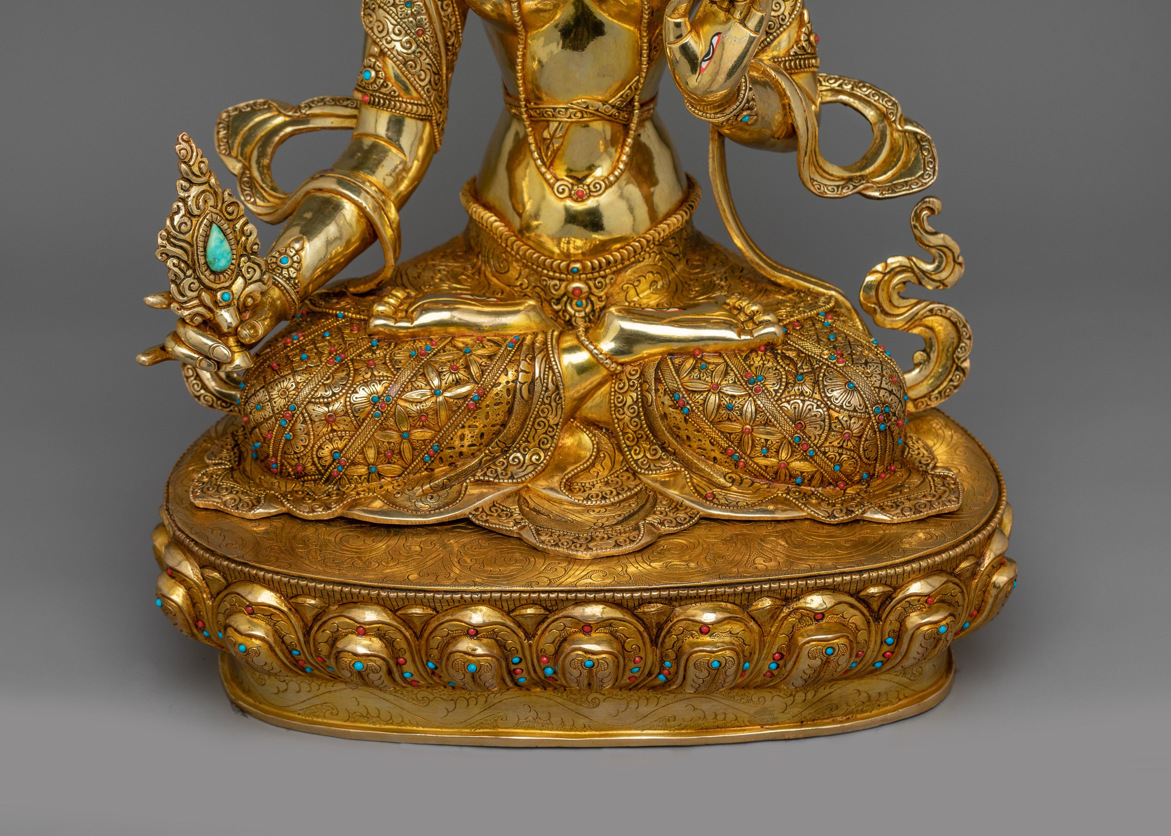 Three eyes beautiful Deity dukar Statue |  Protection and Liberation