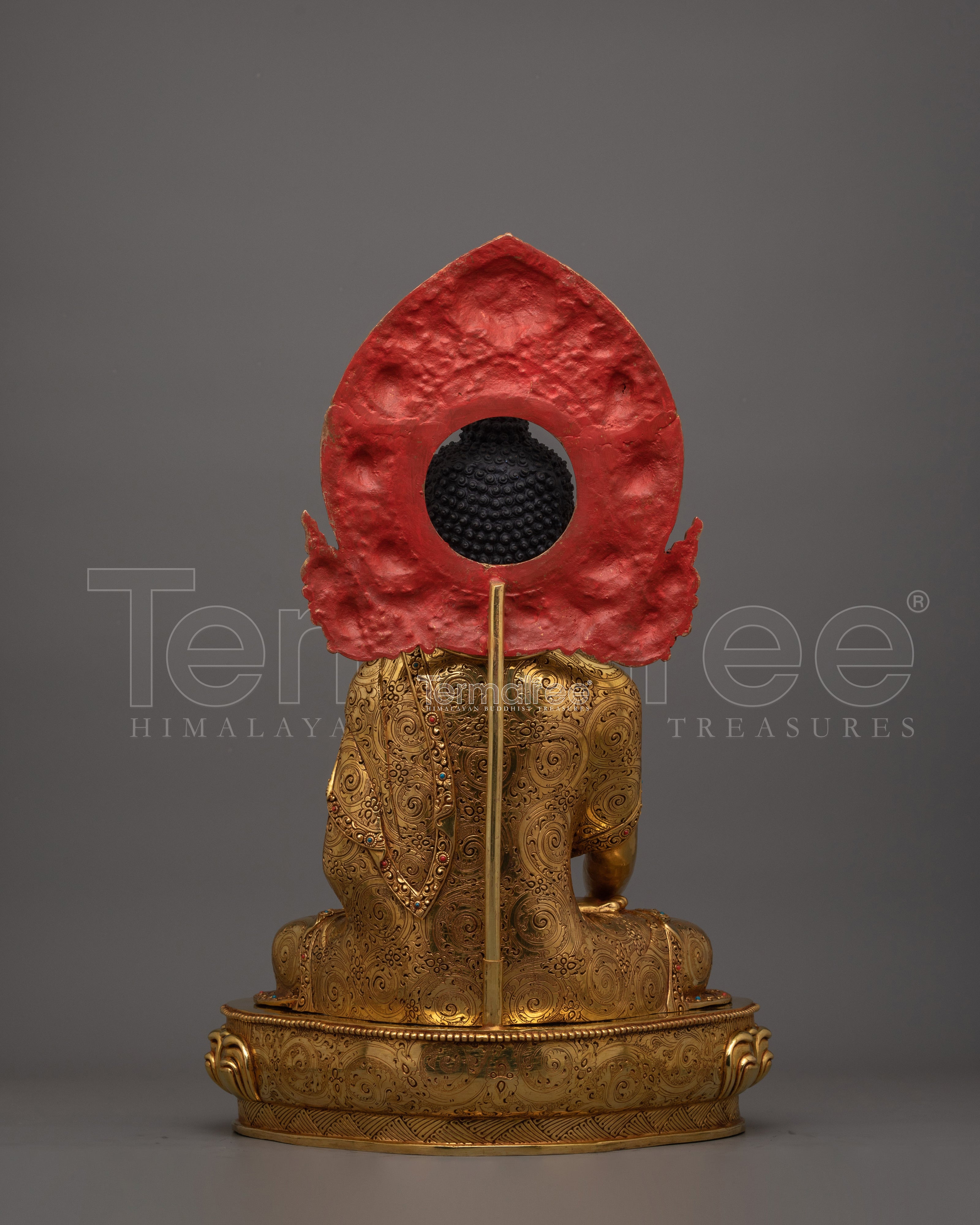 Handcrafted Shakyamuni Buddha with Beautiful Halo | Statue for Decor