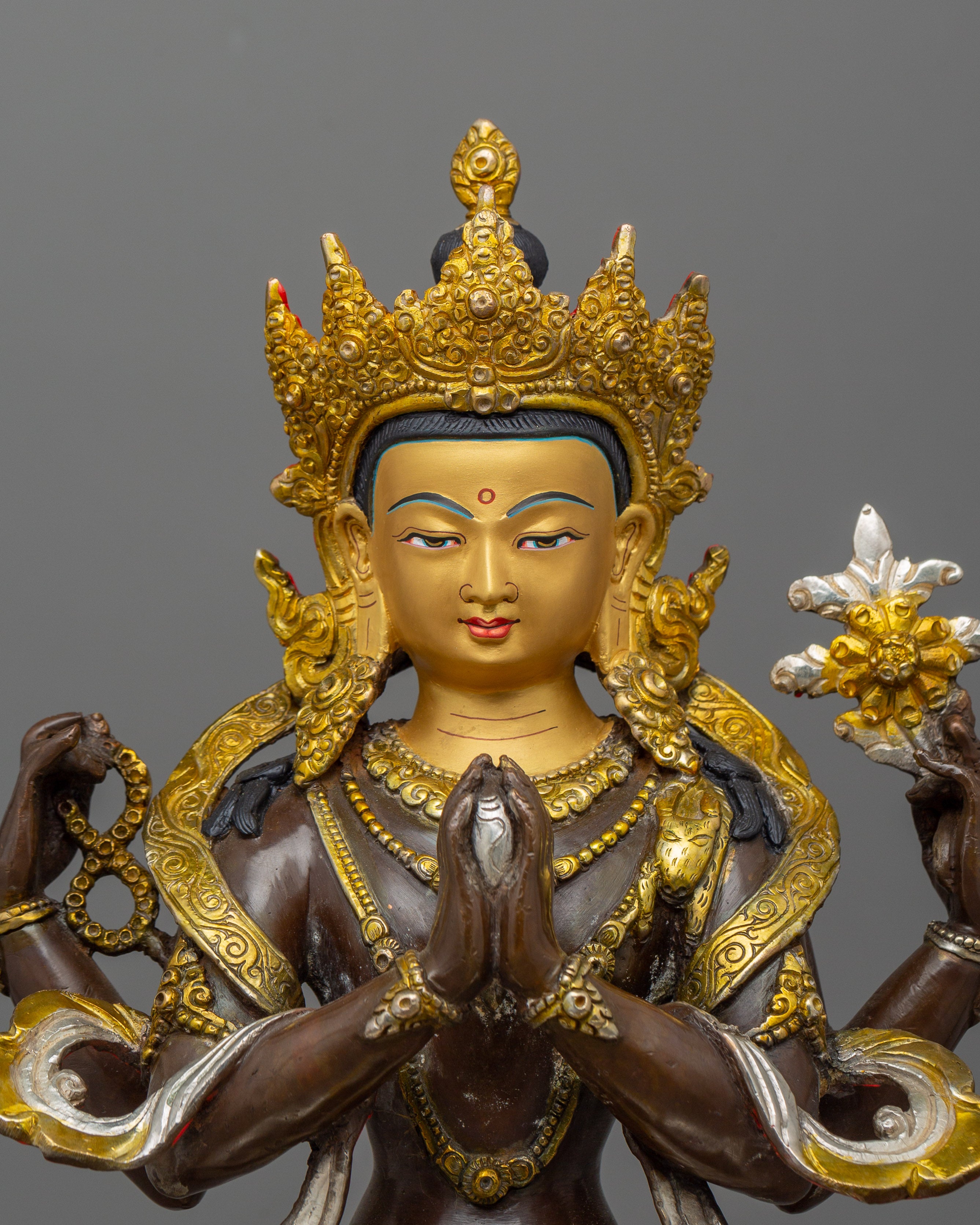 Handmade Beautiful Bodhisattva Set | 5 Main Bodhisattva at one frame