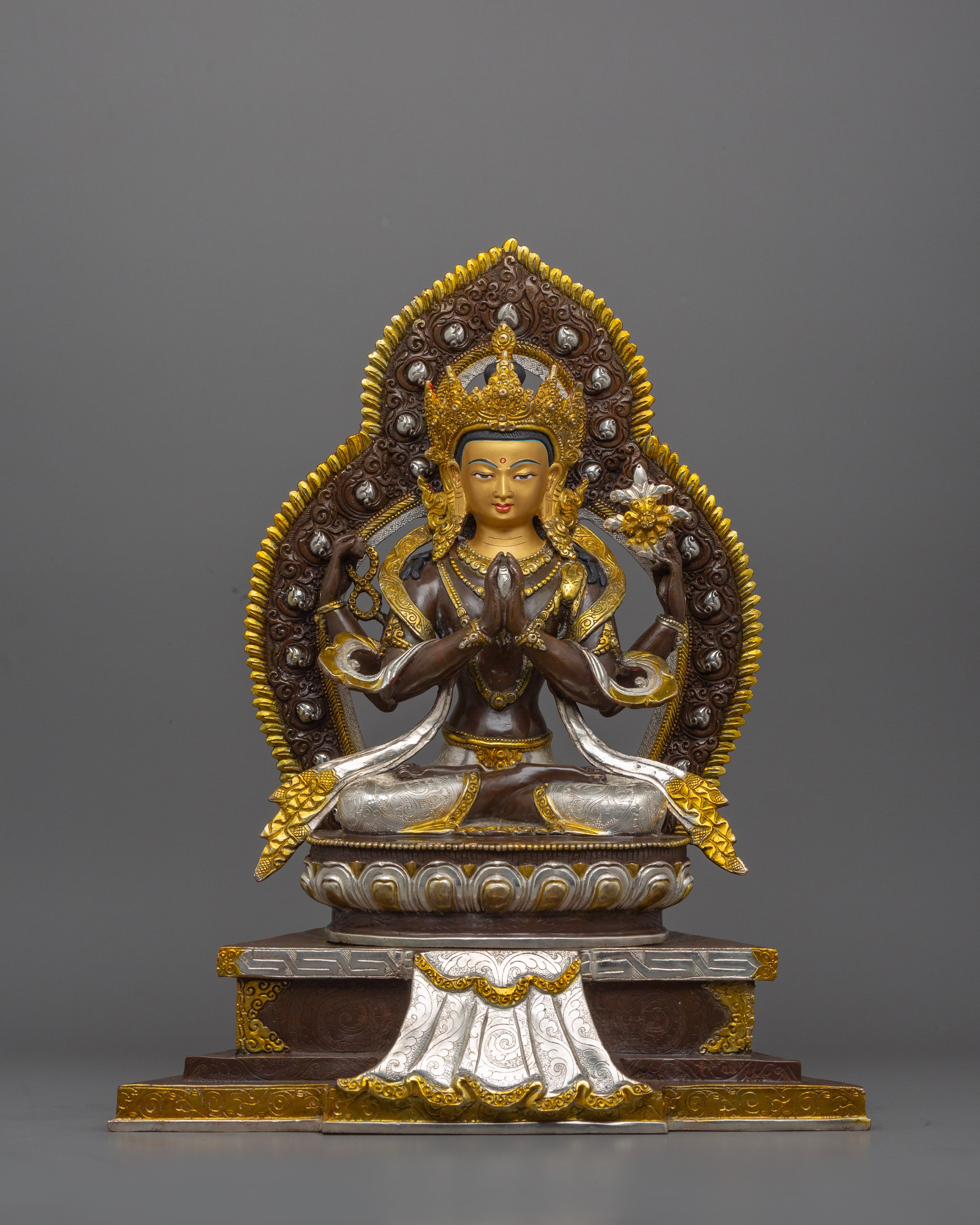 Handmade Beautiful Bodhisattva Set | 5 Main Bodhisattva at one frame