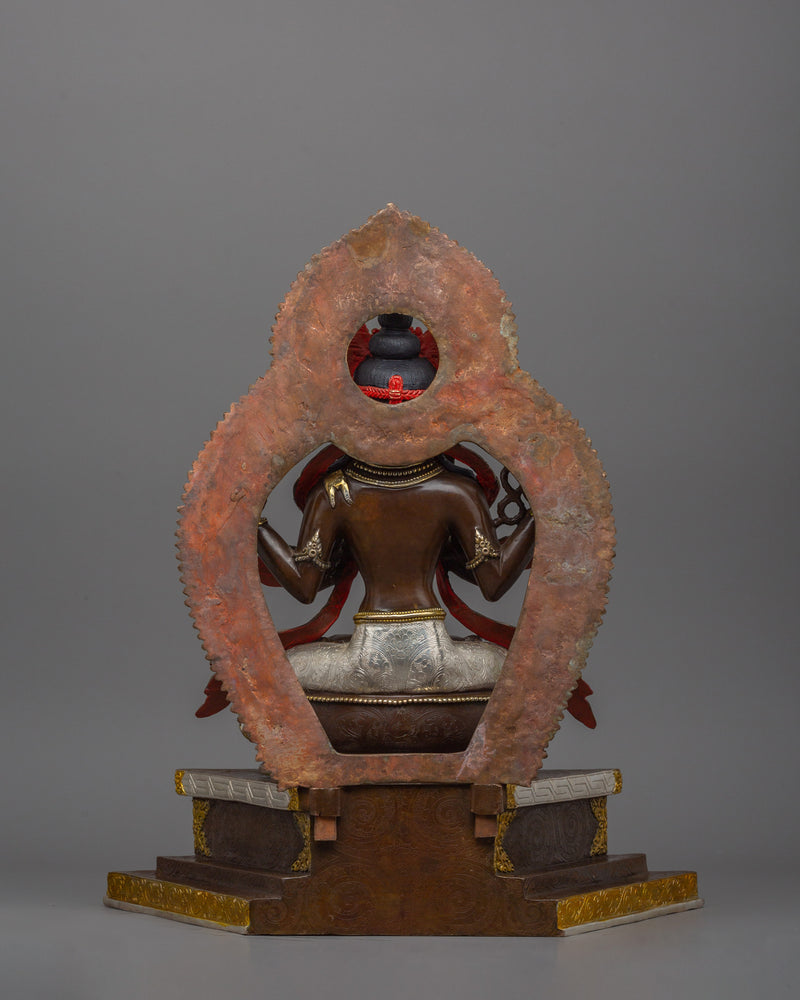 Chenrezig with Beautiful Halo Statue | The Bodhisattva of Infinite Compassion