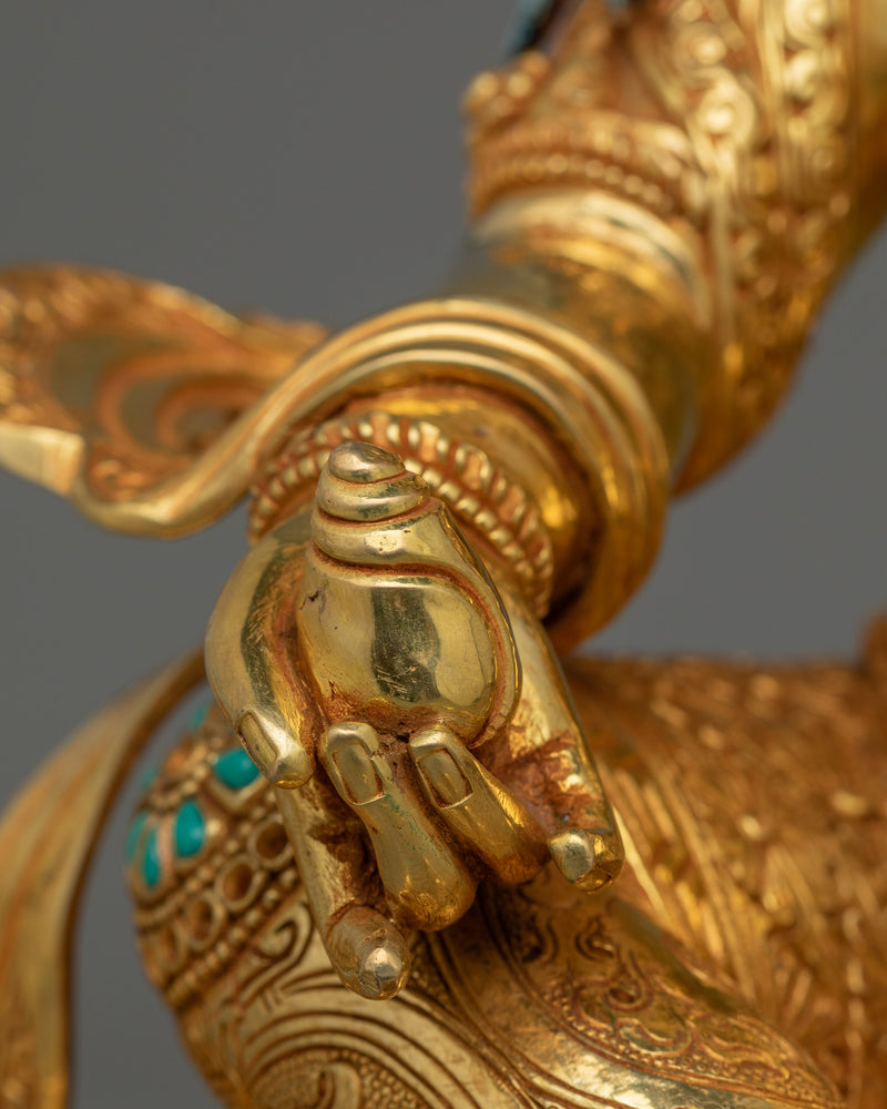 Handmade Statue of Wealth Deity Dzambhala | Guardian of Fortune
