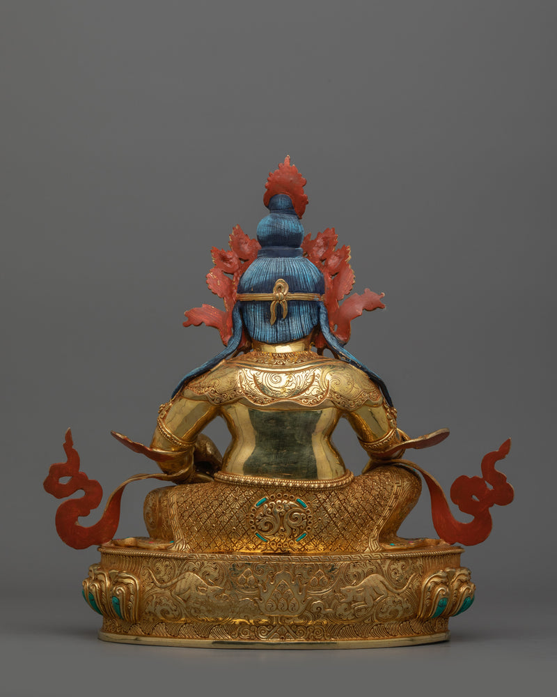 Handmade Statue of Wealth Deity Dzambhala | Guardian of Fortune