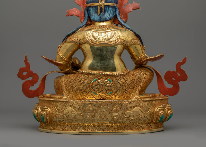 Handmade Statue of Wealth Deity Dzambhala | Guardian of Fortune