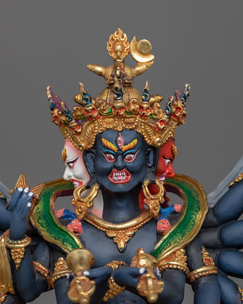 Himalayan Statue of Chakrasambhara | 12 Arms Chakrasambhara