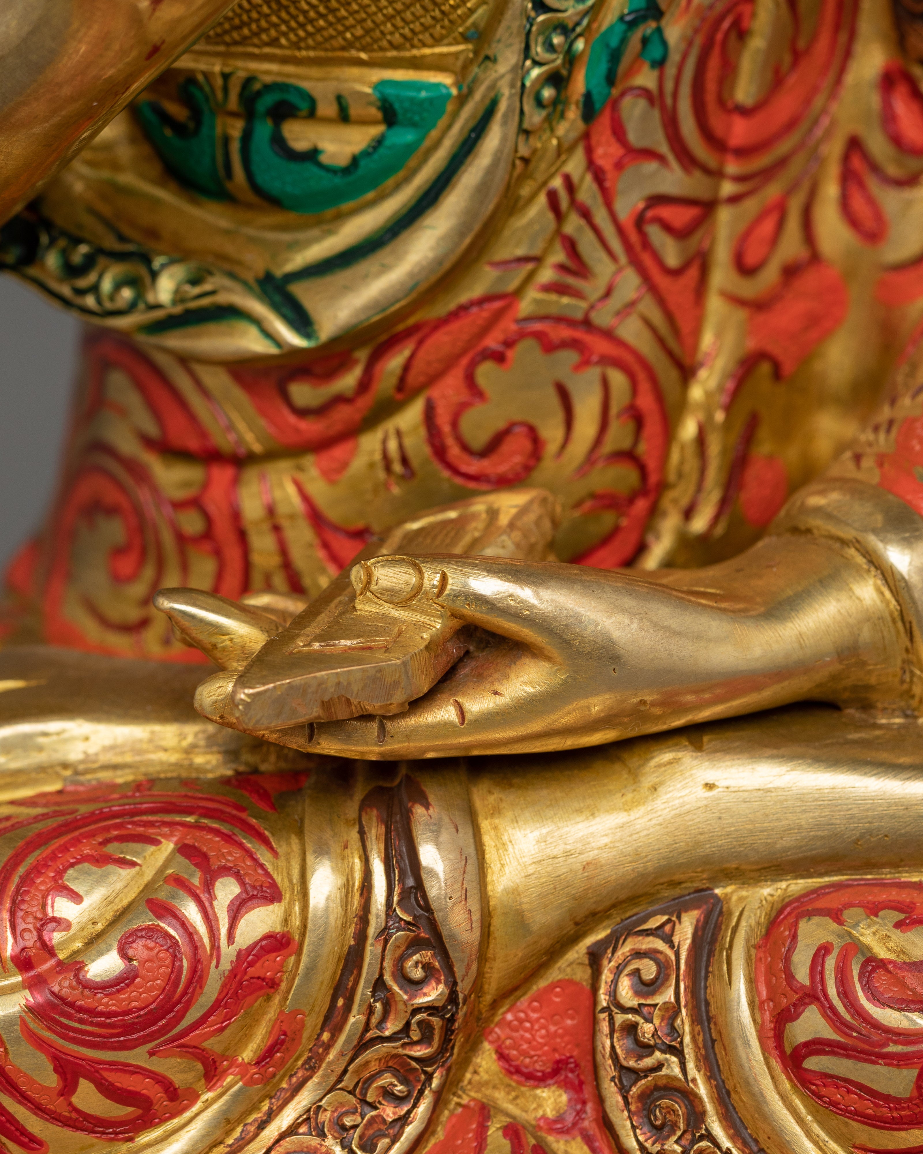 Tsong Khapa Statue Set | The Great Master of Wisdom and Compassion