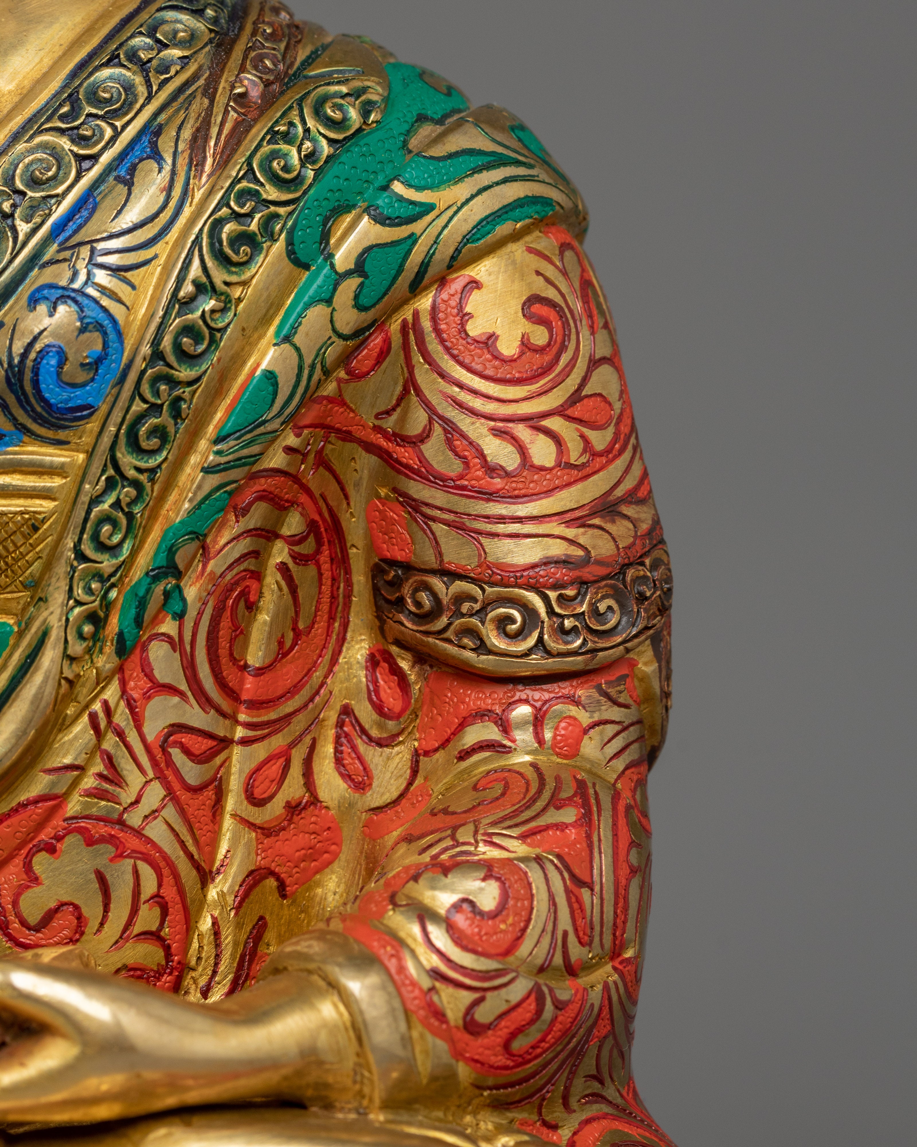 Tsong Khapa Statue Set | The Great Master of Wisdom and Compassion