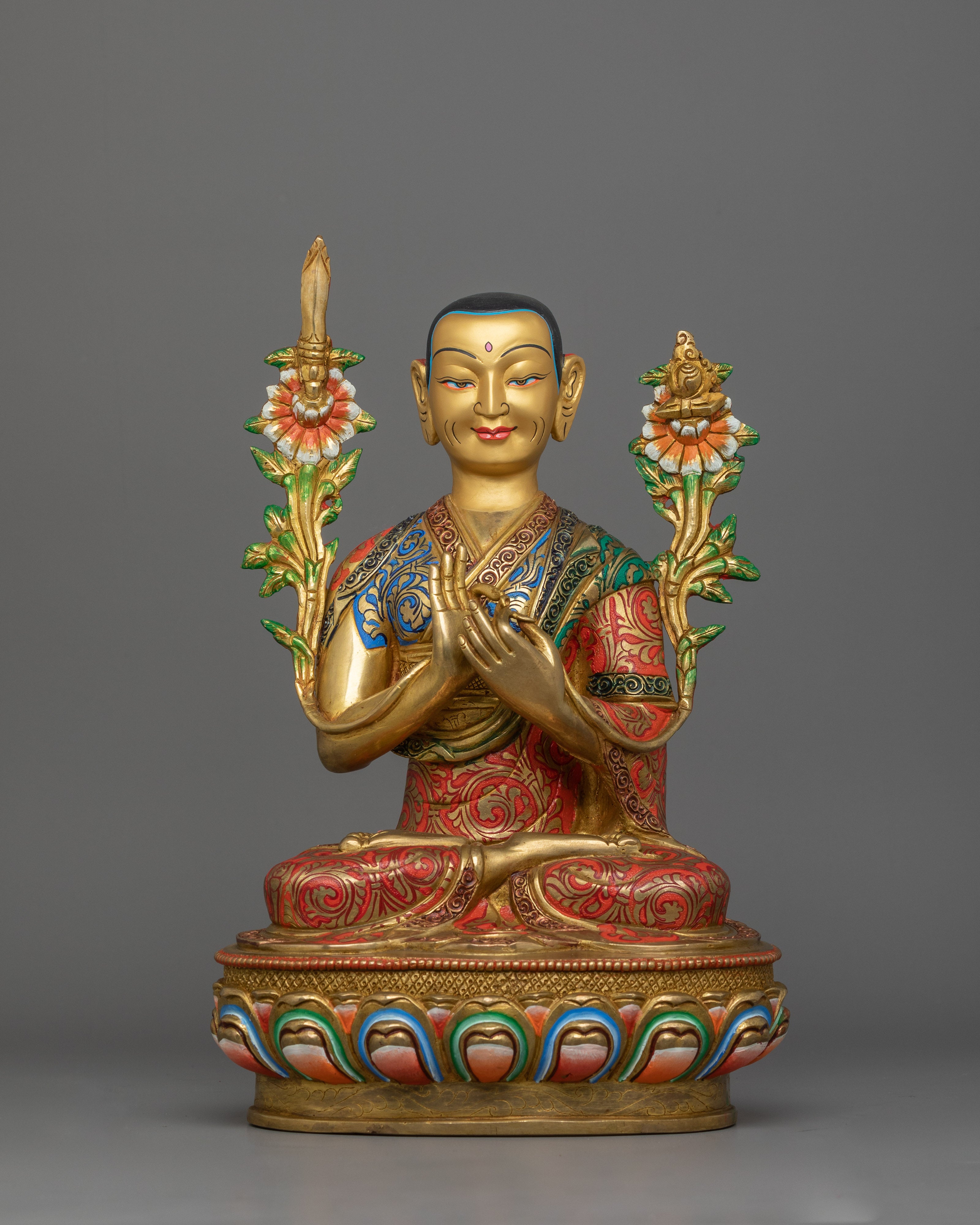 Tsong Khapa Statue Set | The Great Master of Wisdom and Compassion