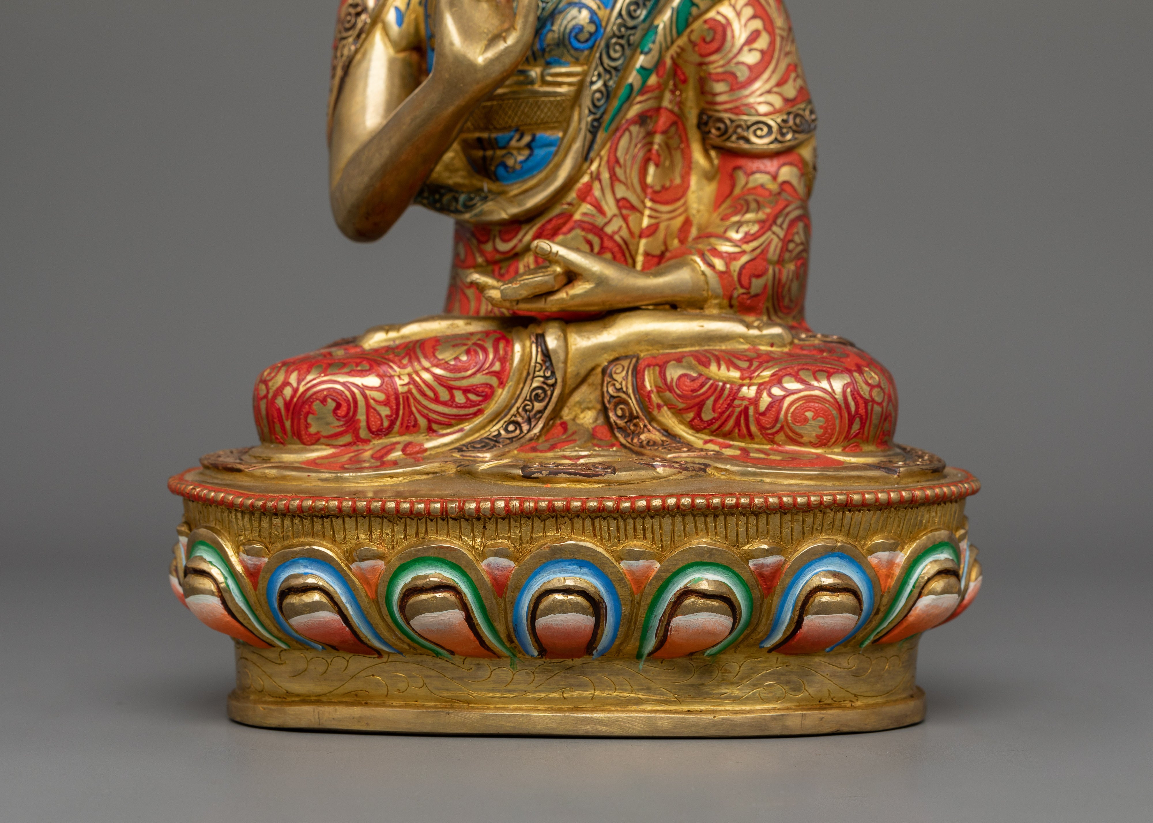 Tsong Khapa Statue Set | The Great Master of Wisdom and Compassion