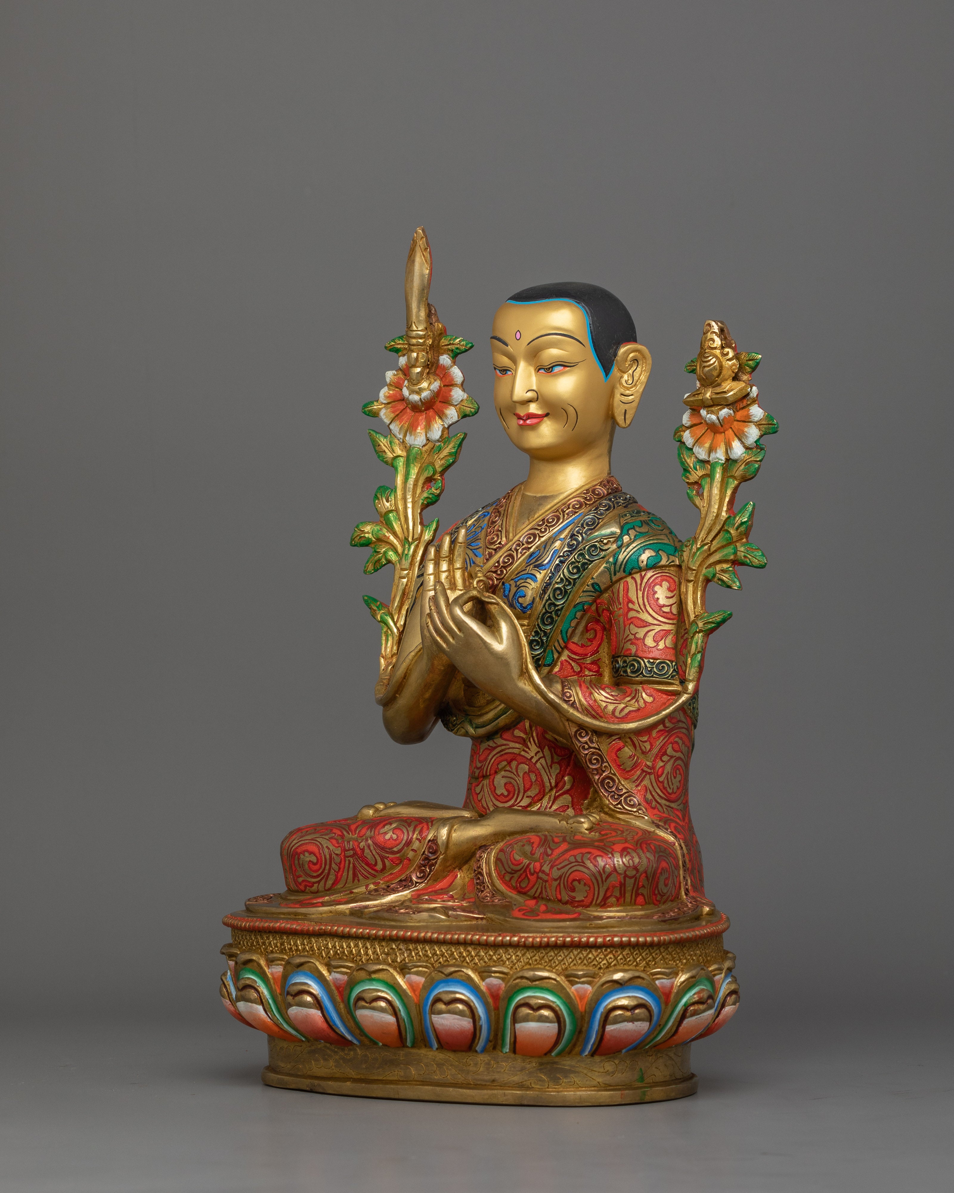 Tsong Khapa Statue Set | The Great Master of Wisdom and Compassion