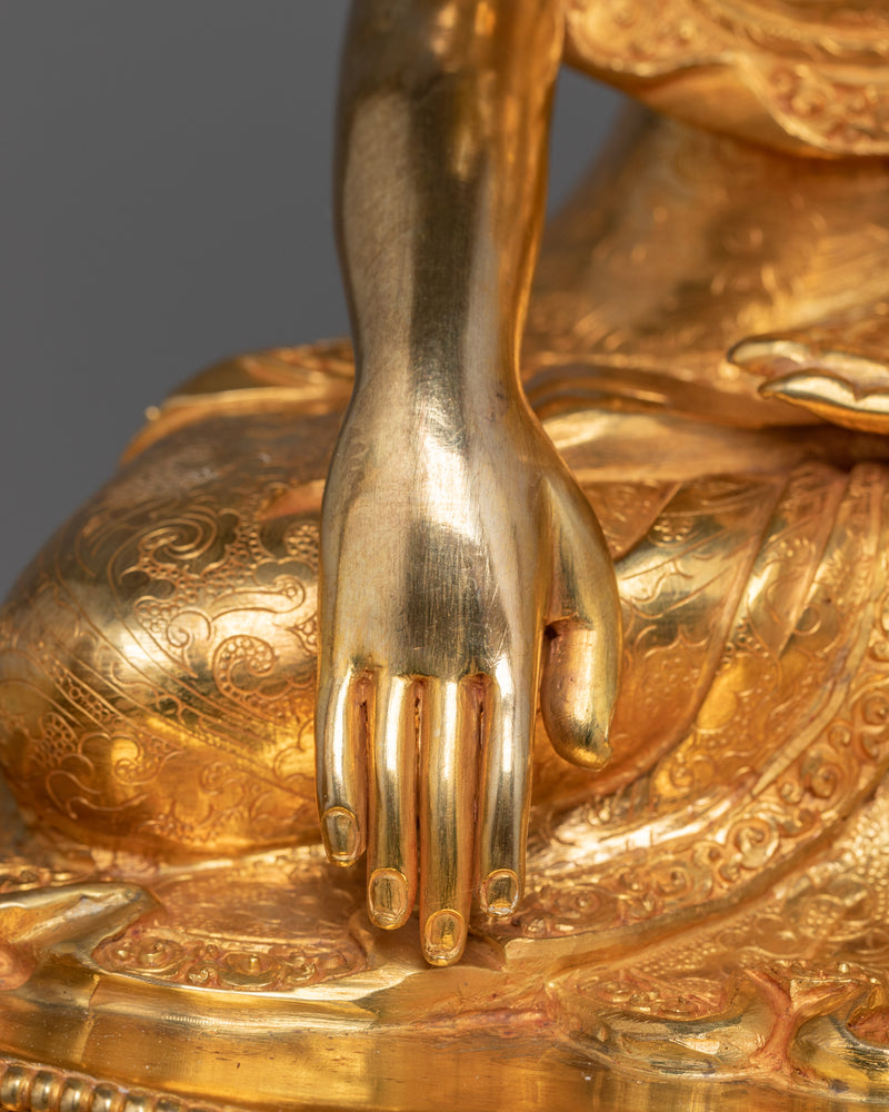 Shakyamuni Buddha On Thone With Disciples | Path To Enlightenment
