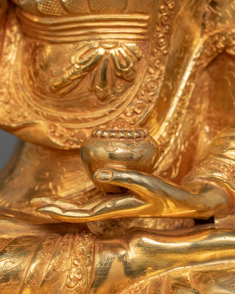 Shakyamuni Buddha On Thone With Disciples | Path To Enlightenment
