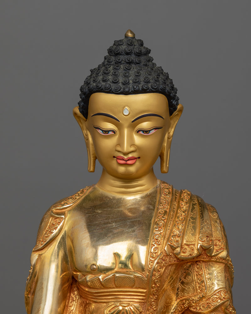 Shakyamuni Buddha On Thone With Disciples | Path To Enlightenment