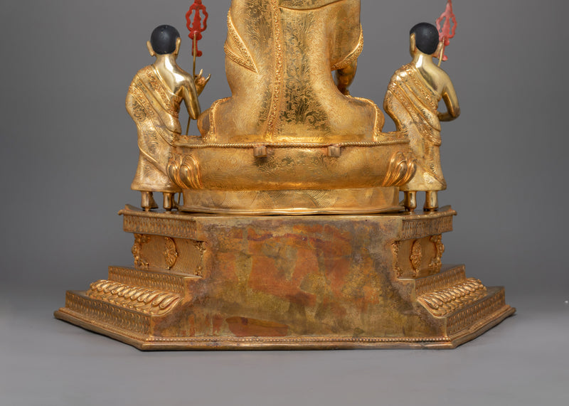 Shakyamuni Buddha On Thone With Disciples | Path To Enlightenment